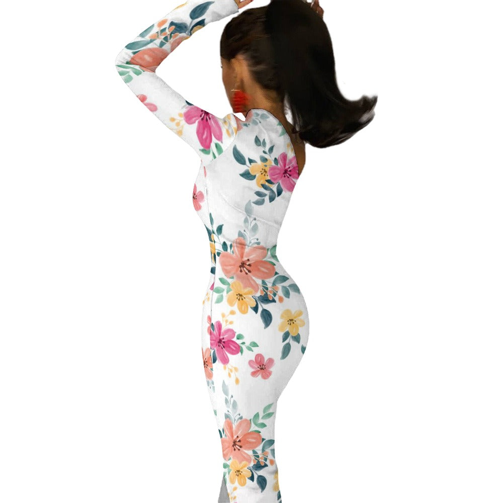 Half Sleeve Slit Dress - Image 4