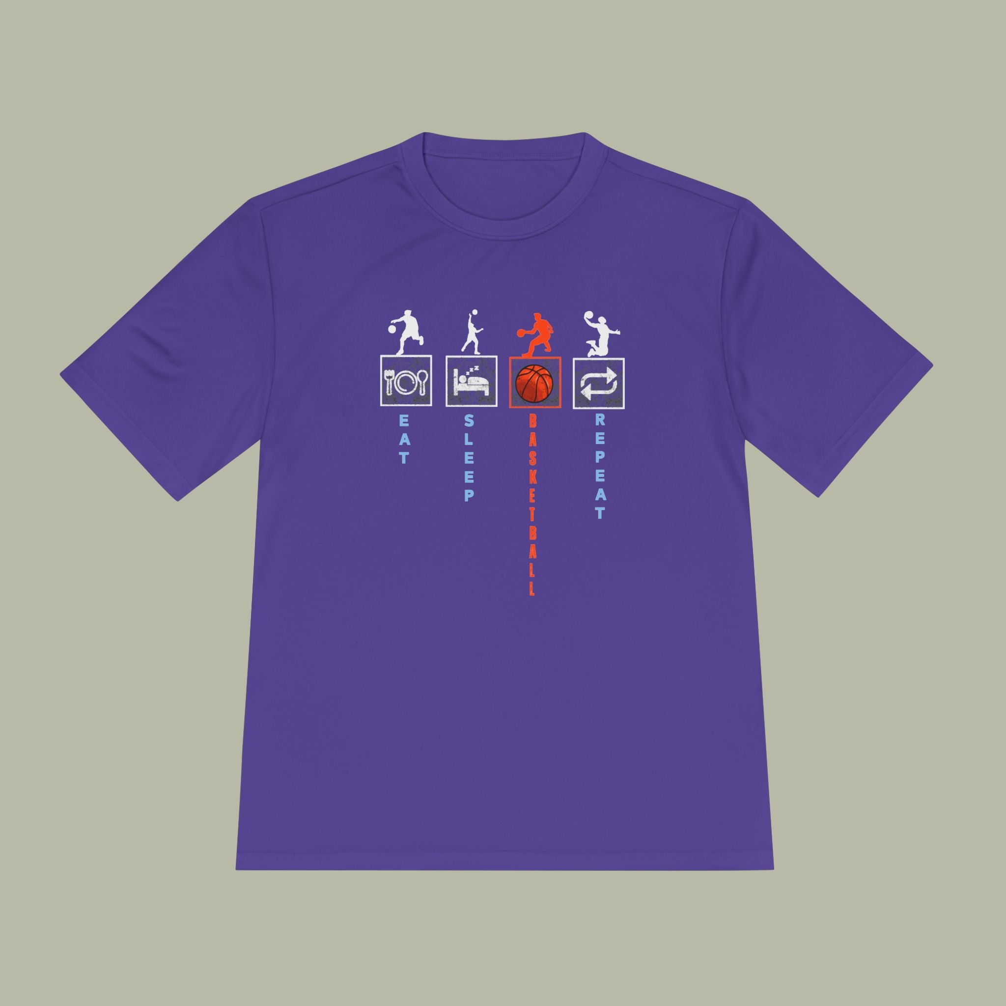 Eat Sleep Basketball Repeat Crew Graphic Tee — Rhythm, Steps & Movement - Image 32