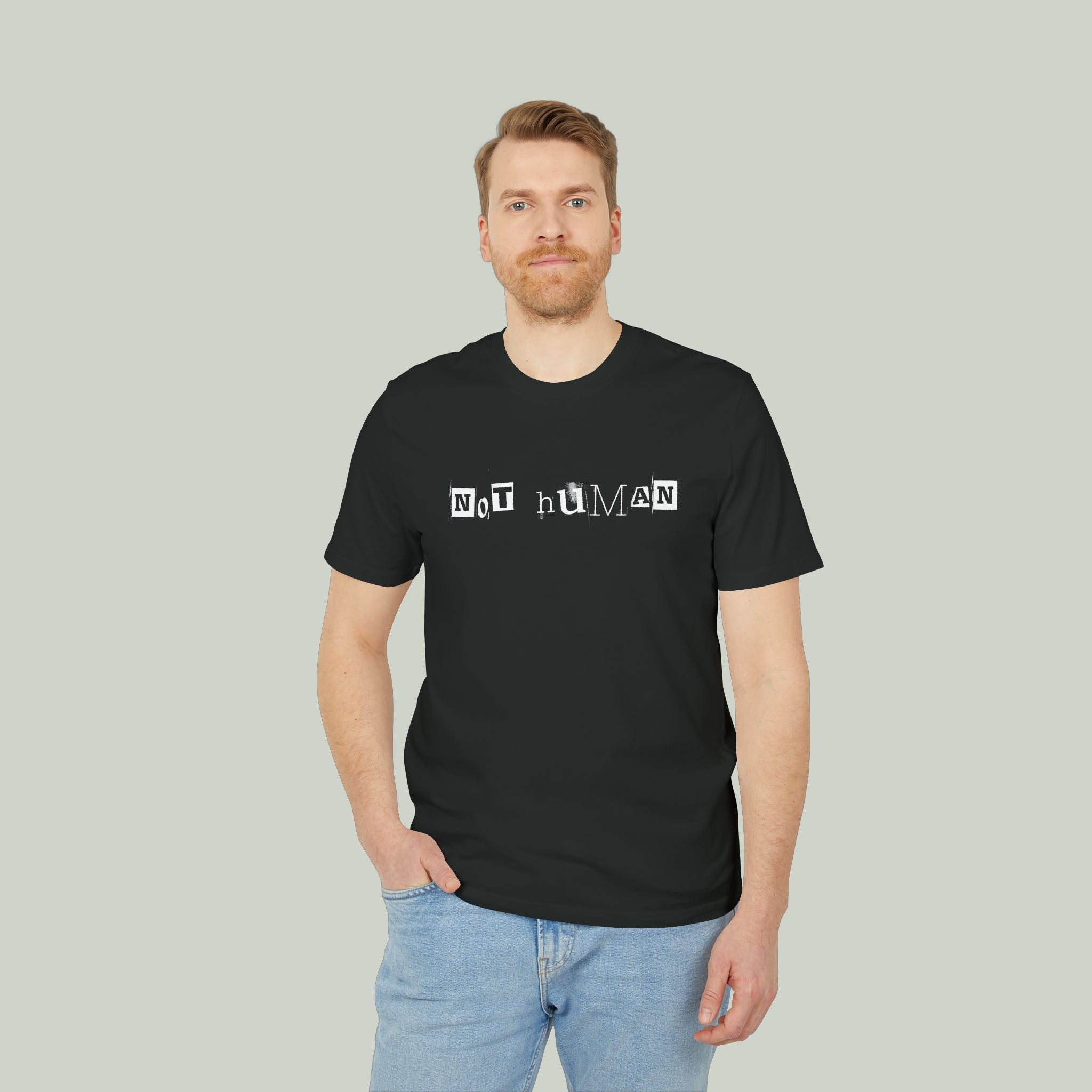 Not Human T-Shirt — 'BALIVENO' Graphic Crew Tee - Image 2