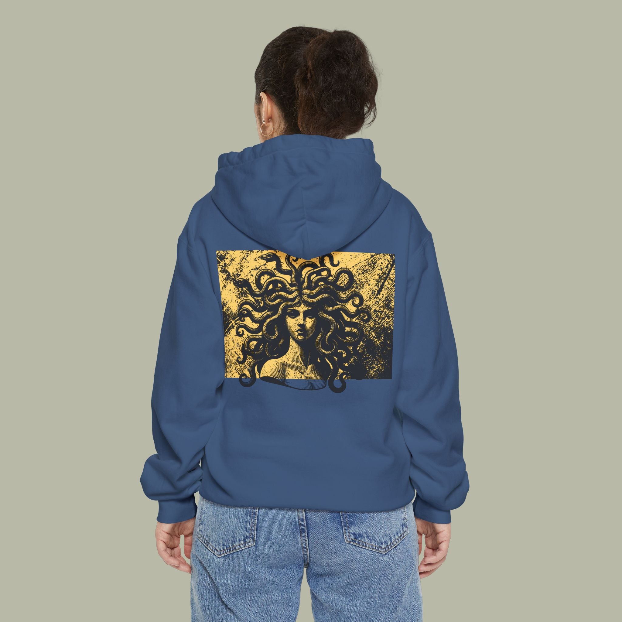 Cursed Fate Hoodie — "Chase Dreams" Graphic Hoodie with Medusa Back Art - Image 6