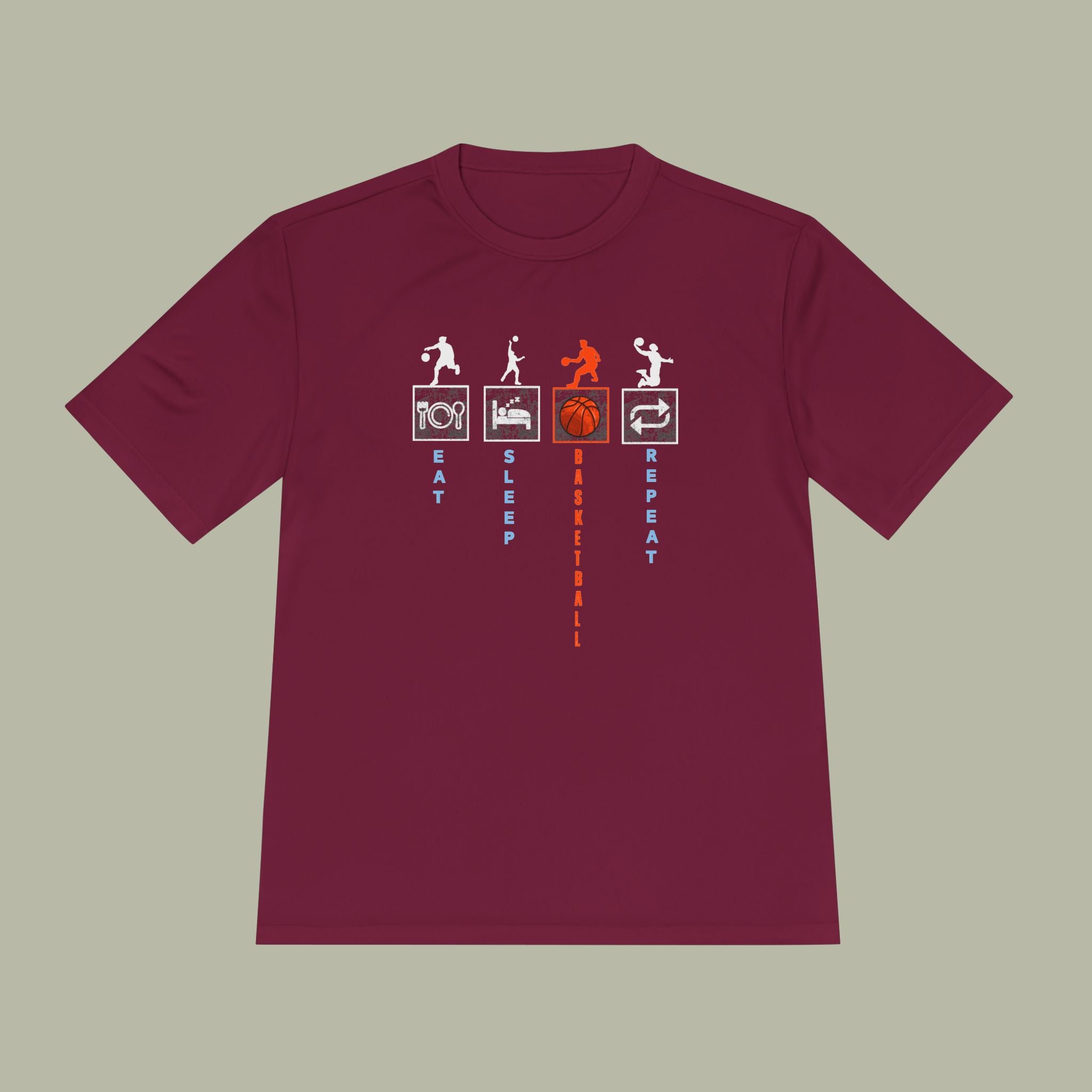 Eat Sleep Basketball Repeat Crew Graphic Tee — Rhythm, Steps & Movement - Image 34