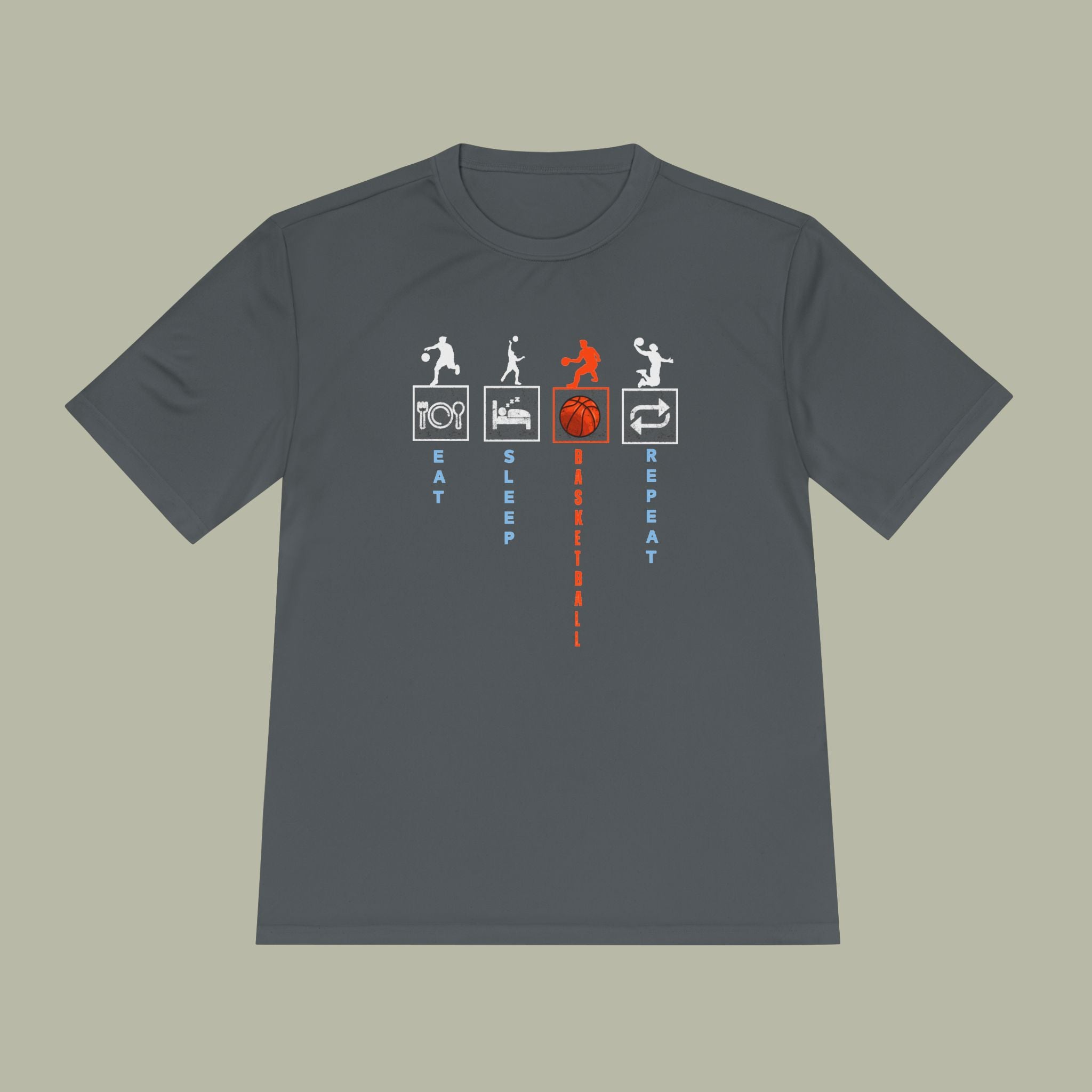 Eat Sleep Basketball Repeat Crew Graphic Tee — Rhythm, Steps & Movement - Image 14