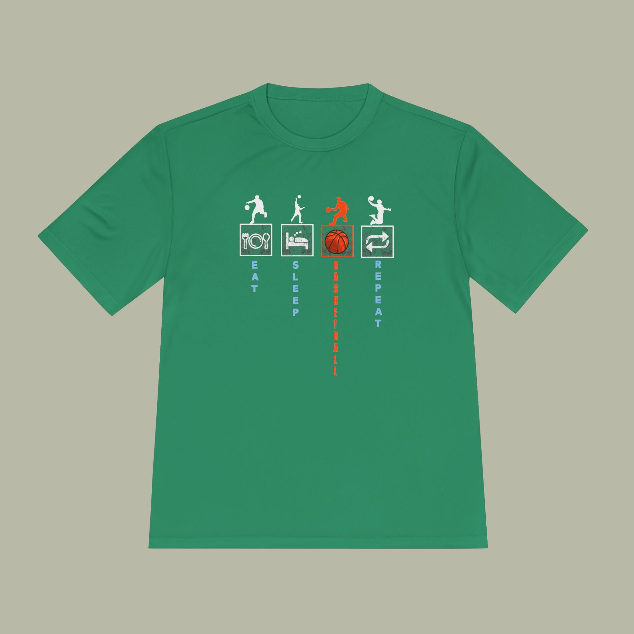 Eat Sleep Basketball Repeat Crew Graphic Tee — Rhythm, Steps & Movement - Image 24