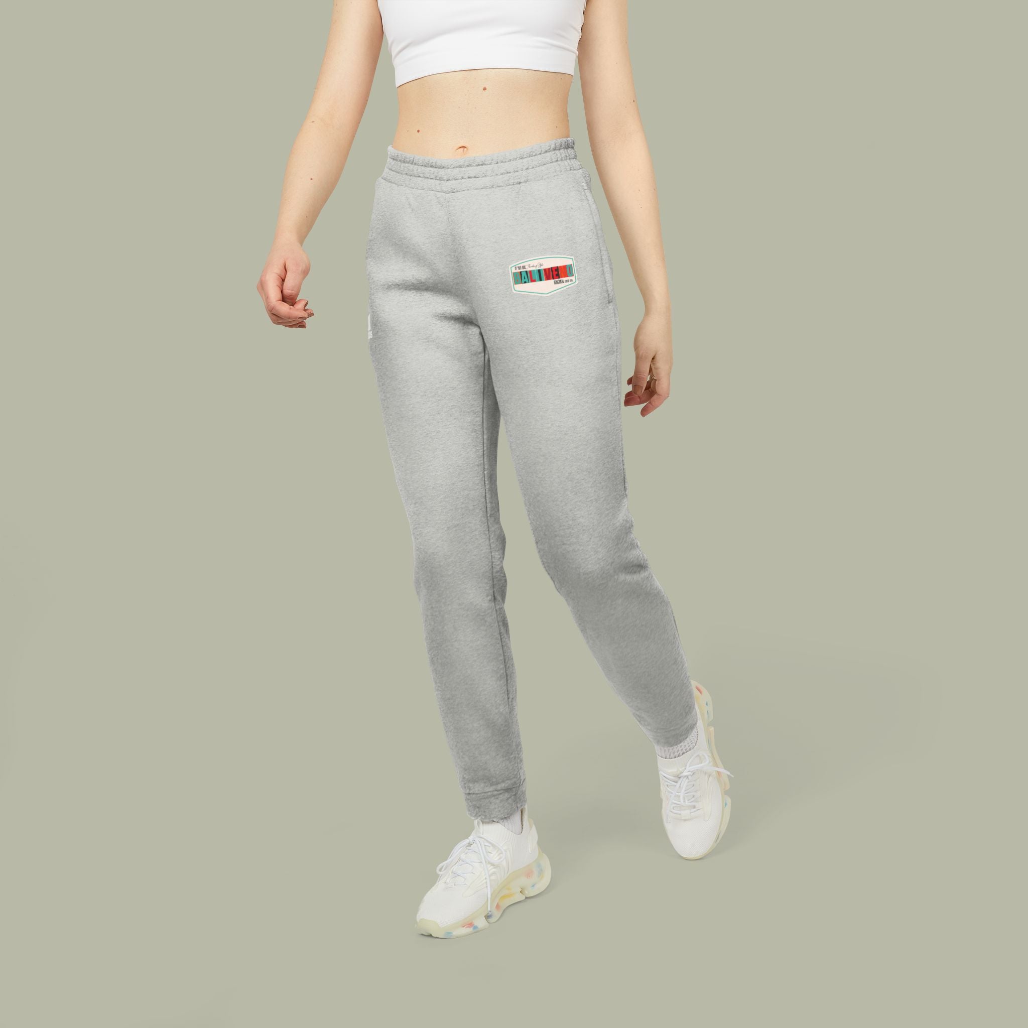 Adidas Fleece Joggers — Grey Casual Sweatpants - Image 3