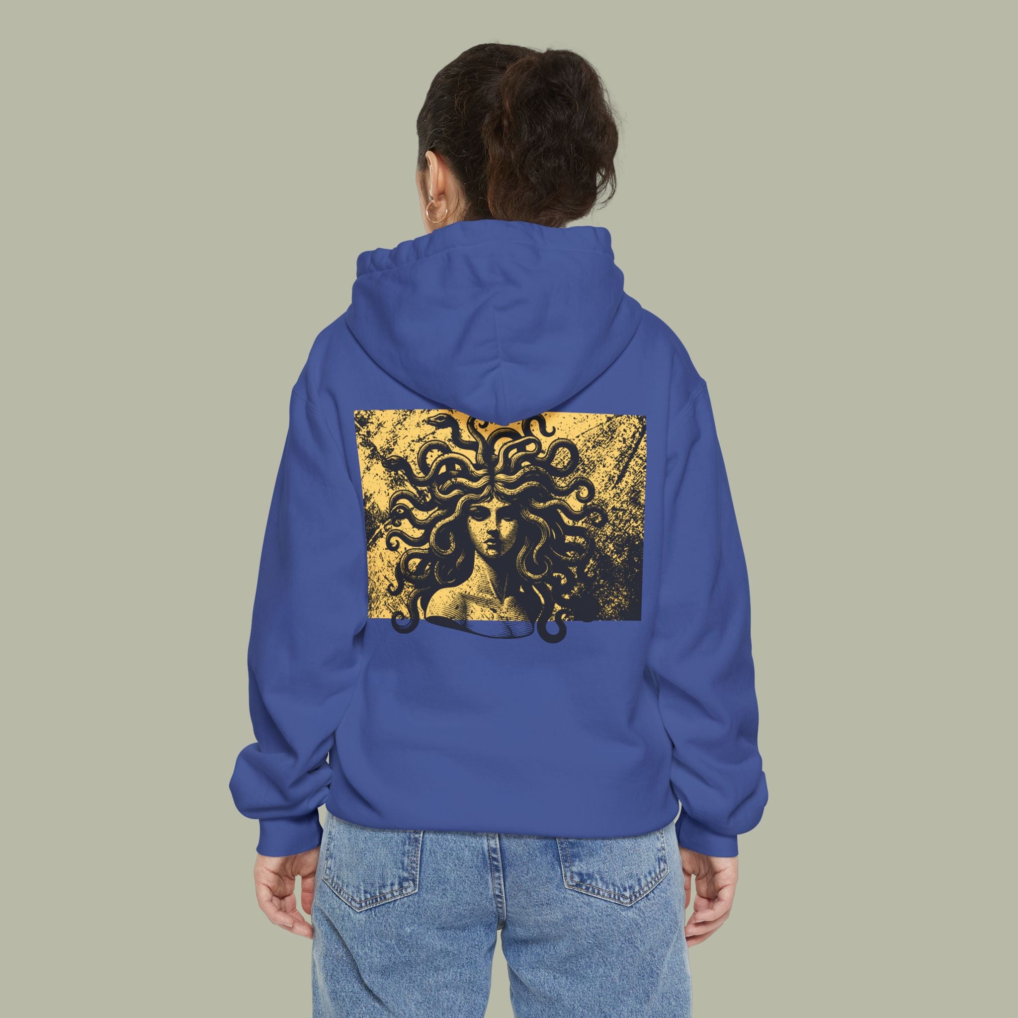 Cursed Fate Hoodie — "Chase Dreams" Graphic Hoodie with Medusa Back Art - Image 4