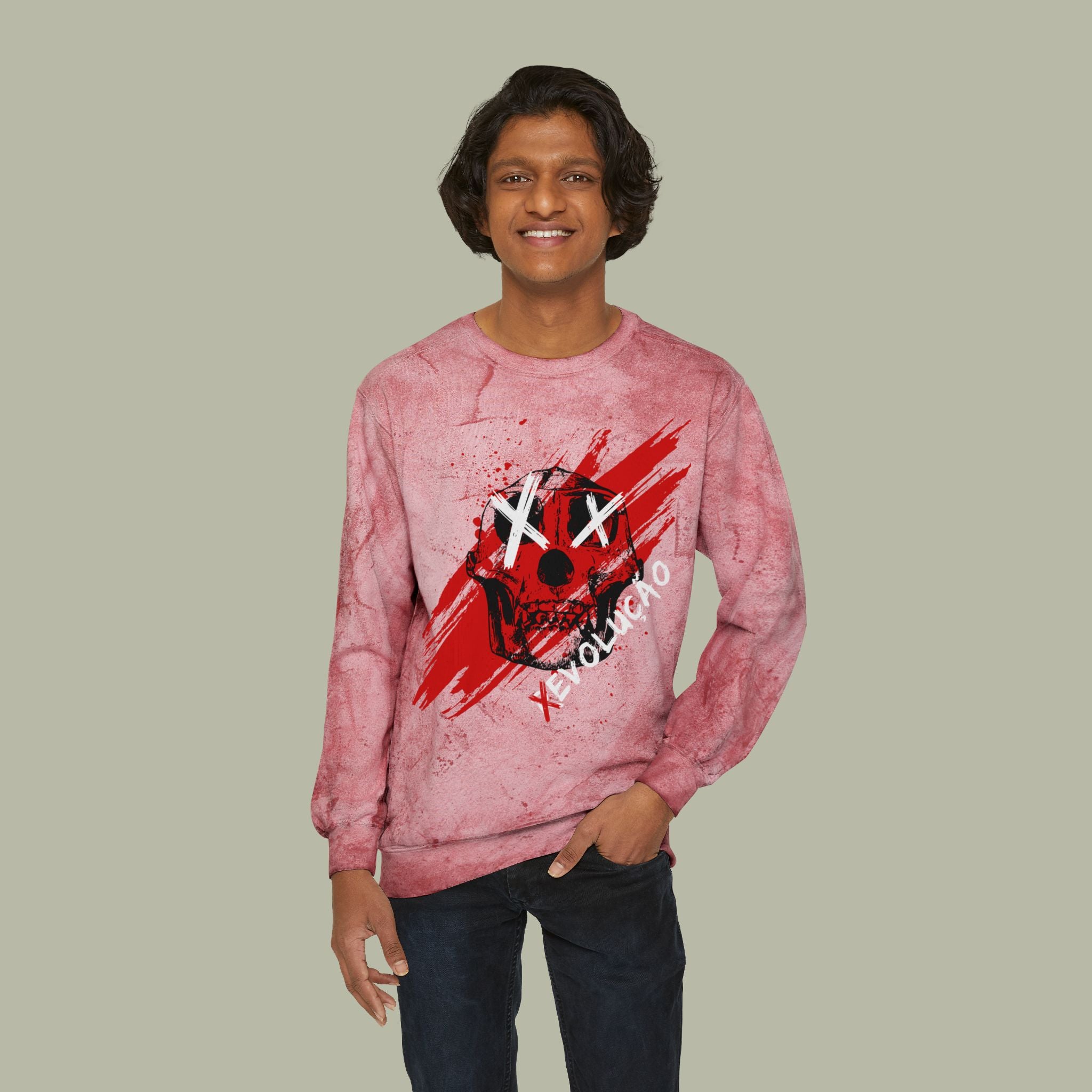 Revolução Graphic Crewneck Sweatshirt — Revolução Brushstroke "Chase Dreams" Design