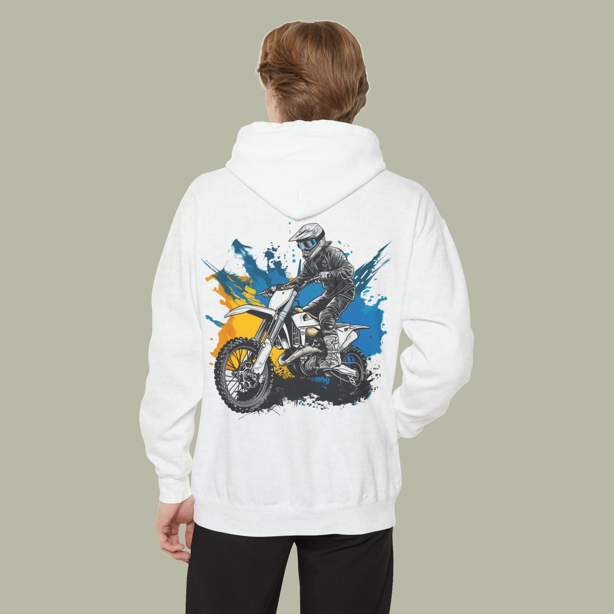 Hoodie — "Chase Dreams, Built" Motorcycle Graphic Pullover - Image 11