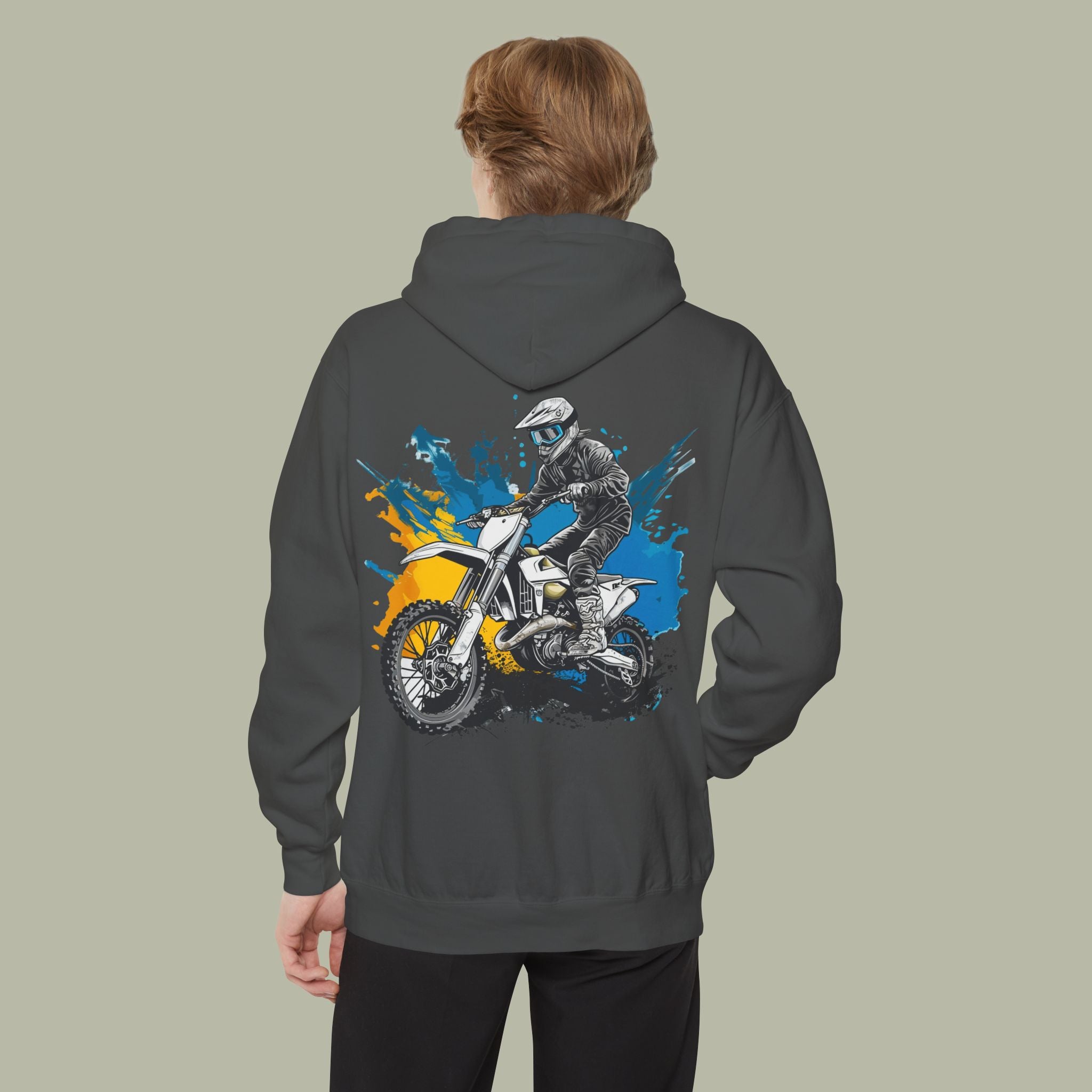 Hoodie — "Chase Dreams, Built" Motorcycle Graphic Pullover - Image 14