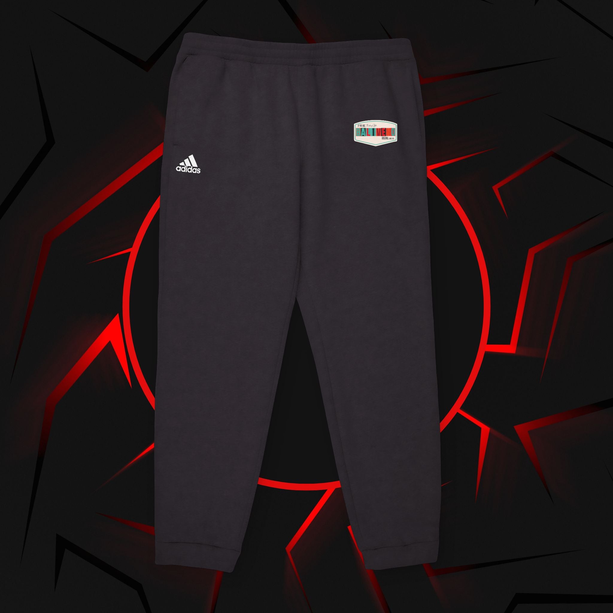 Adidas Fleece Joggers — Grey Casual Sweatpants - Image 2