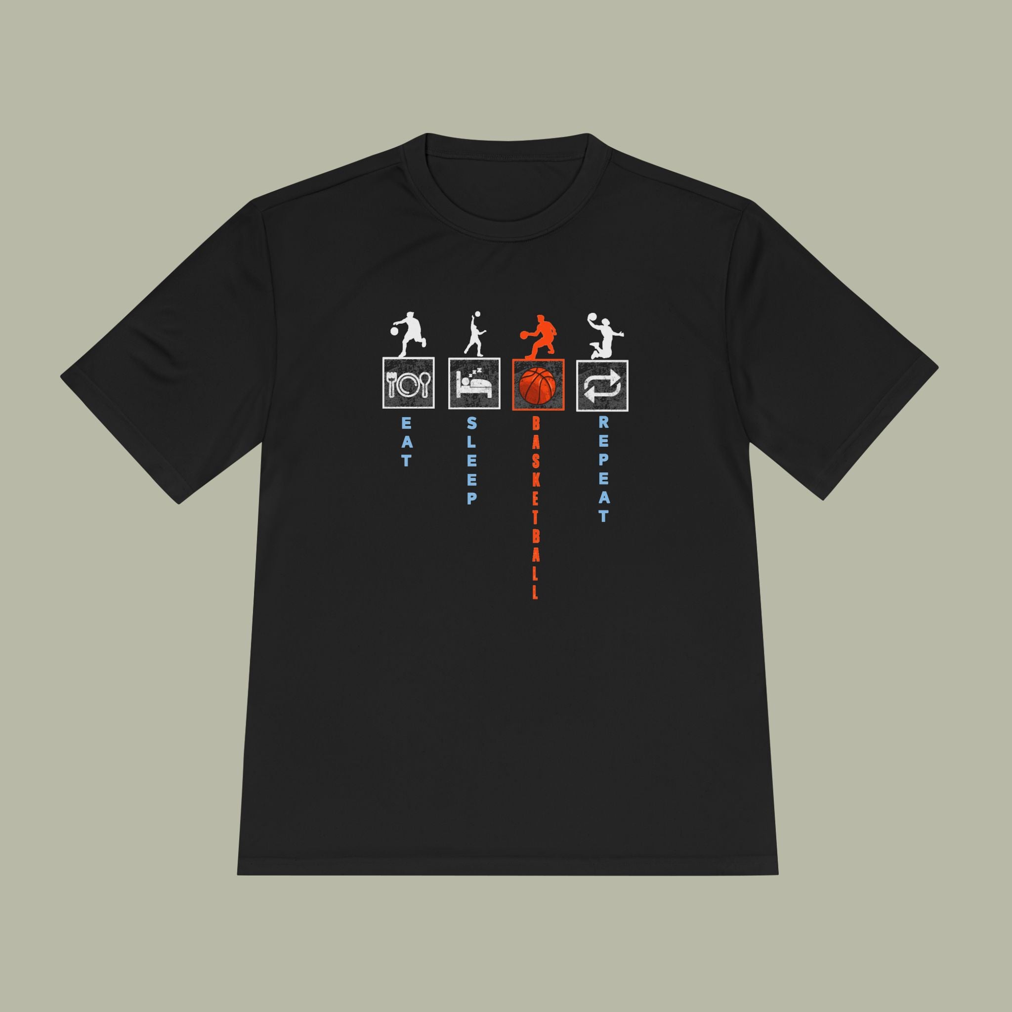 Eat Sleep Basketball Repeat Crew Graphic Tee — Rhythm, Steps & Movement - Image 16