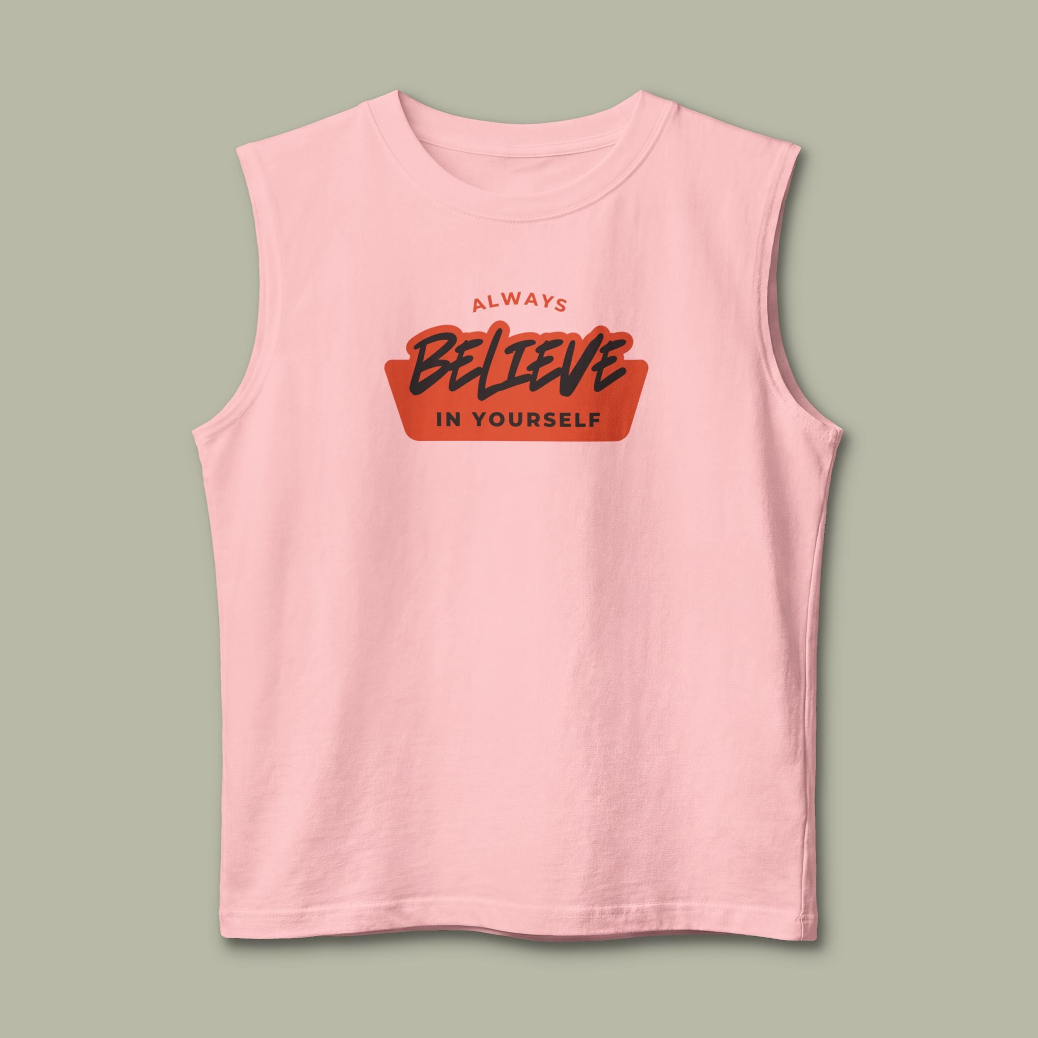 Muscle Tank — "Always Believe In Yourself" Motivational Fitness Tank - Image 10