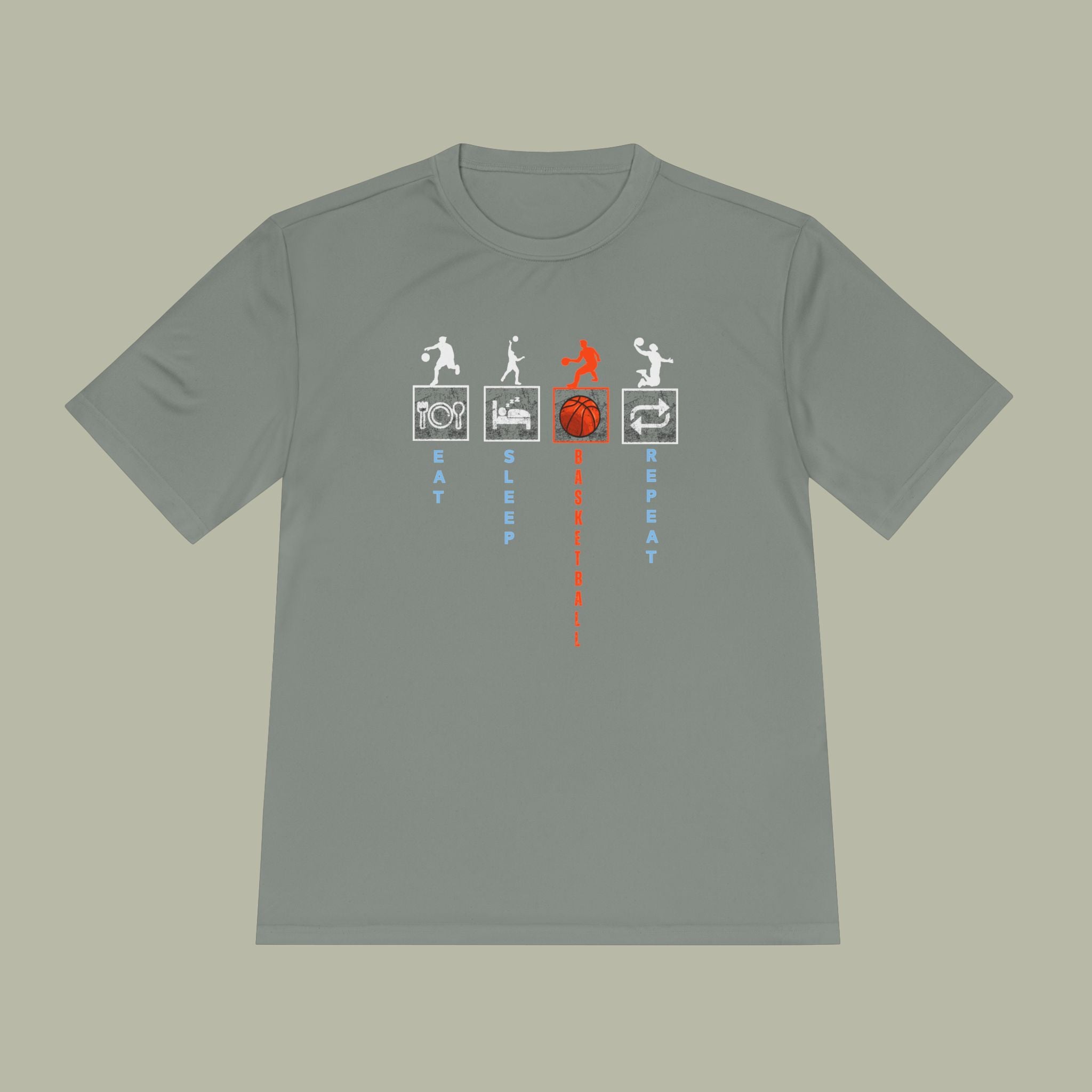 Eat Sleep Basketball Repeat Crew Graphic Tee — Rhythm, Steps & Movement - Image 22