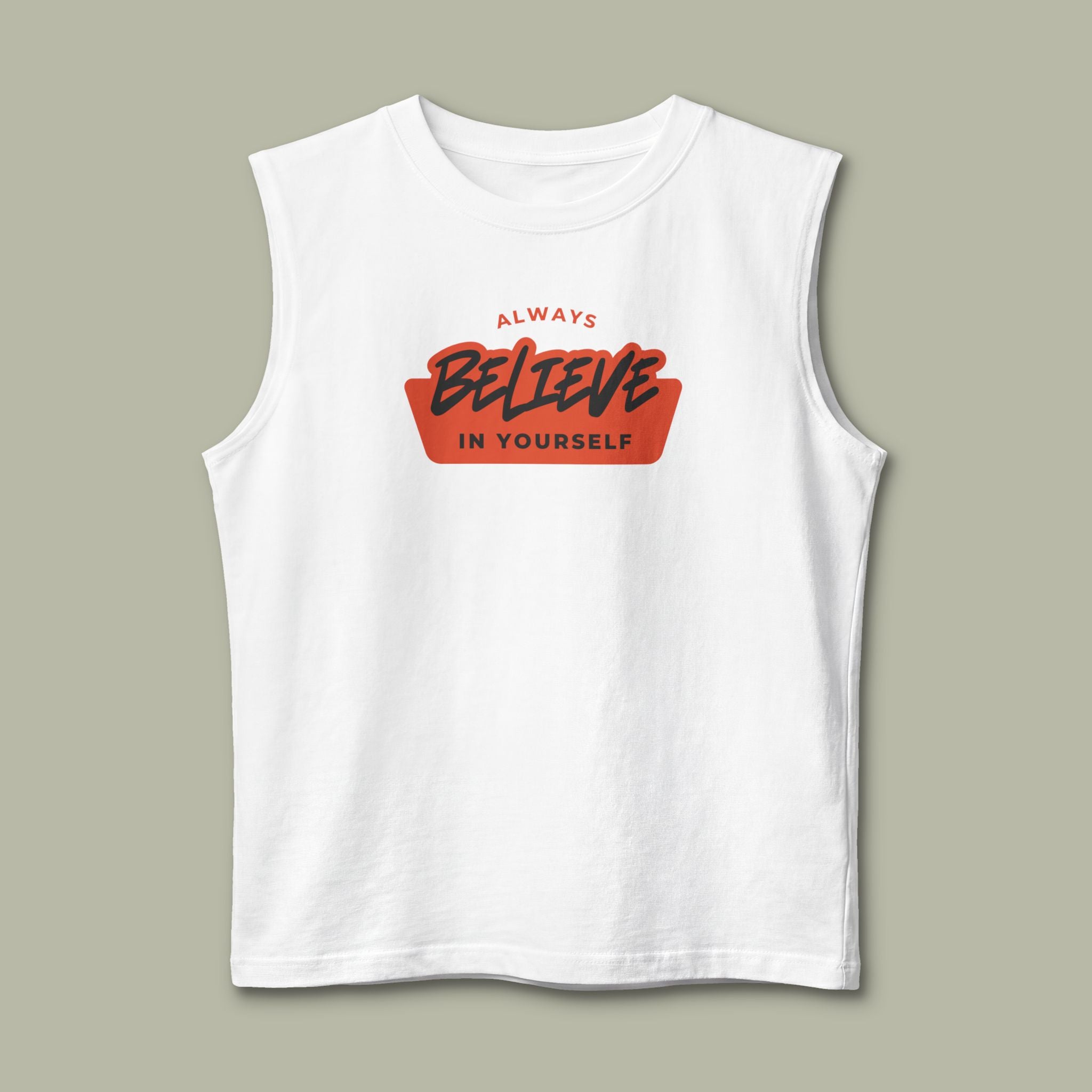 Muscle Tank — "Always Believe In Yourself" Motivational Fitness Tank - Image 6