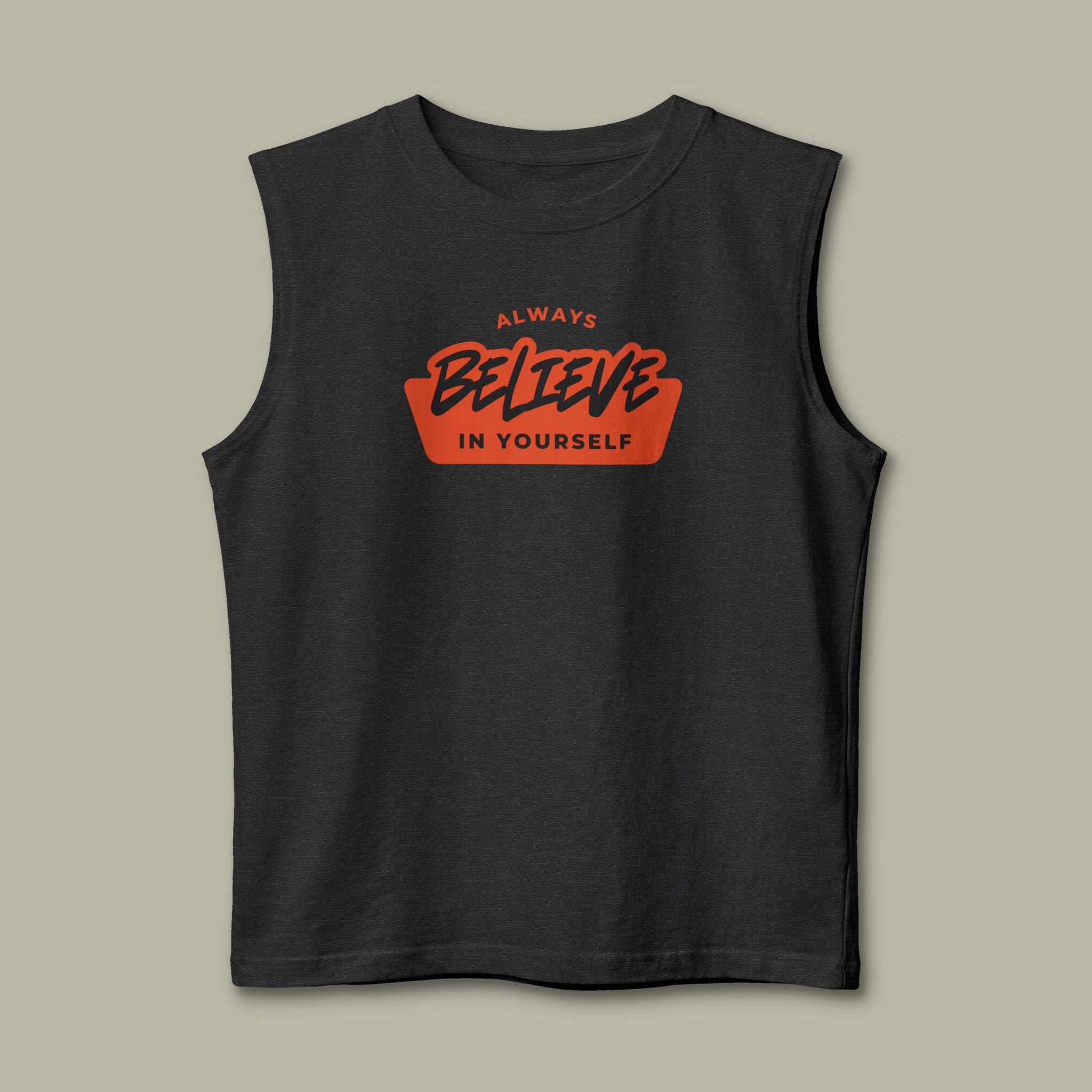 Muscle Tank — "Always Believe In Yourself" Motivational Fitness Tank - Image 9