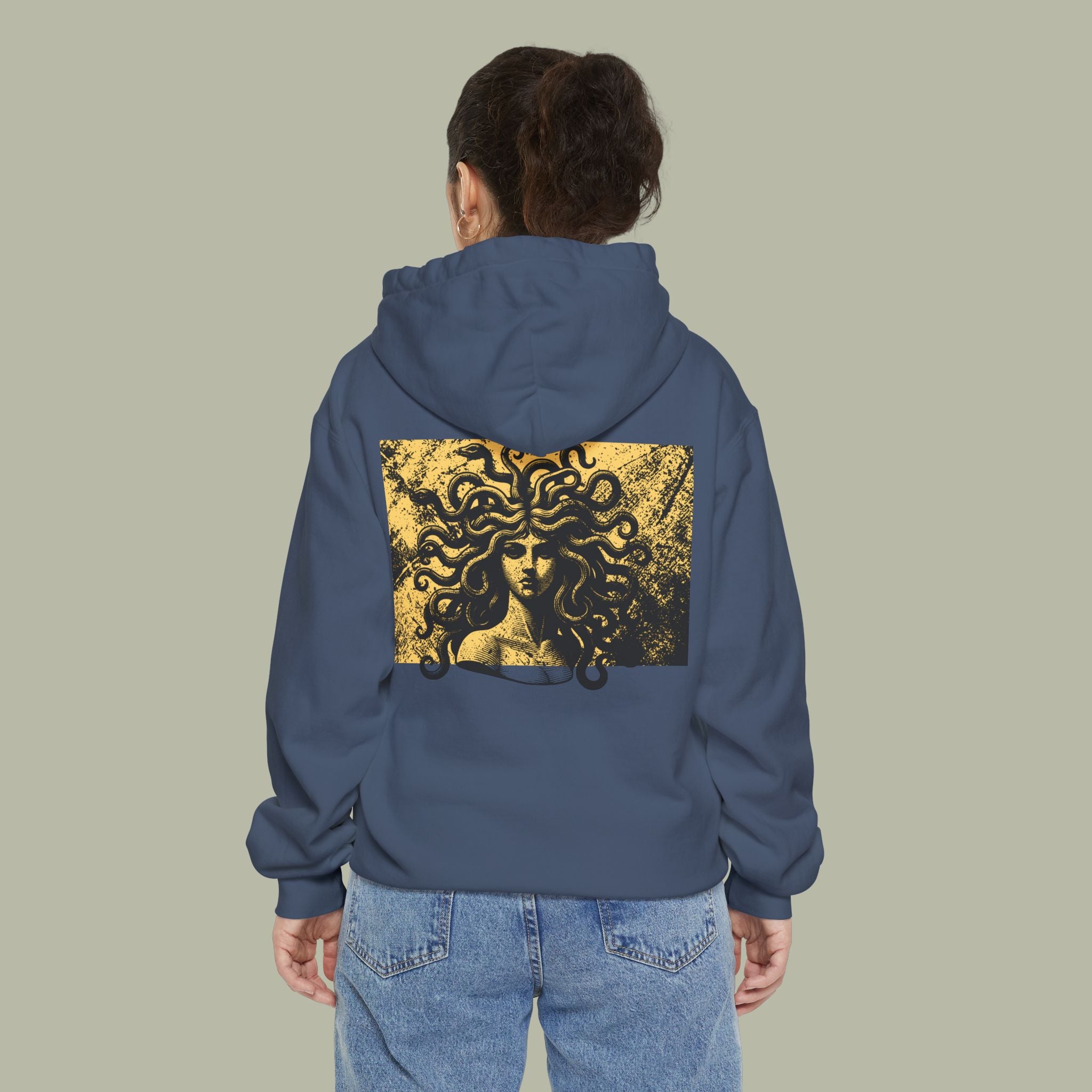 Cursed Fate Hoodie — "Chase Dreams" Graphic Hoodie with Medusa Back Art - Image 5