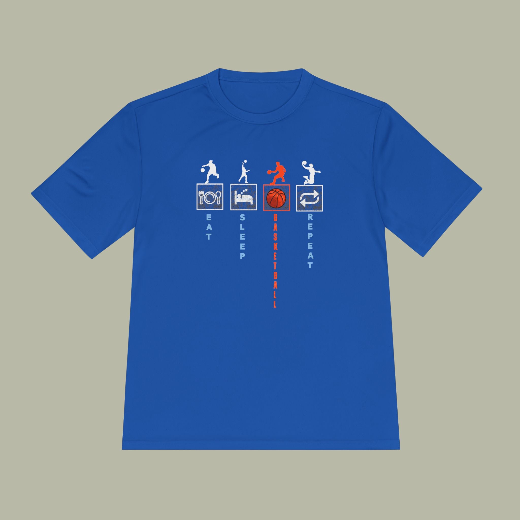 Eat Sleep Basketball Repeat Crew Graphic Tee — Rhythm, Steps & Movement - Image 28