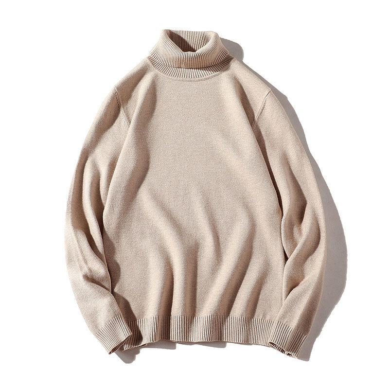 New Solid Black Knitted Mens Fleece-lined Base Layer - Image 12