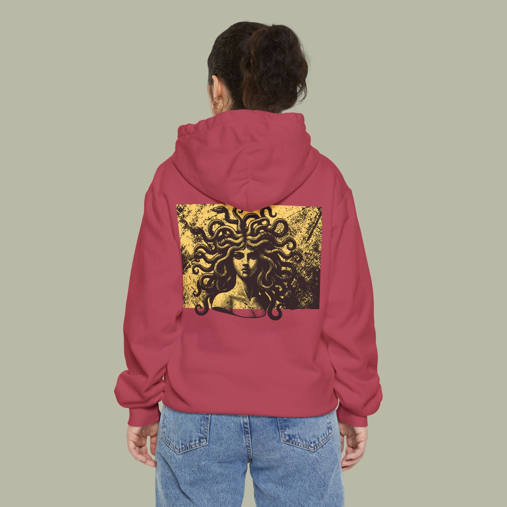 Cursed Fate Hoodie — "Chase Dreams" Graphic Hoodie with Medusa Back Art - Image 7