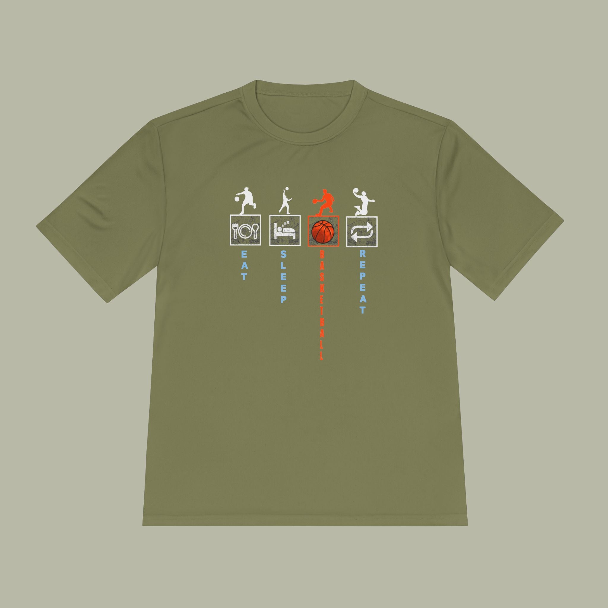 Eat Sleep Basketball Repeat Crew Graphic Tee — Rhythm, Steps & Movement - Image 20