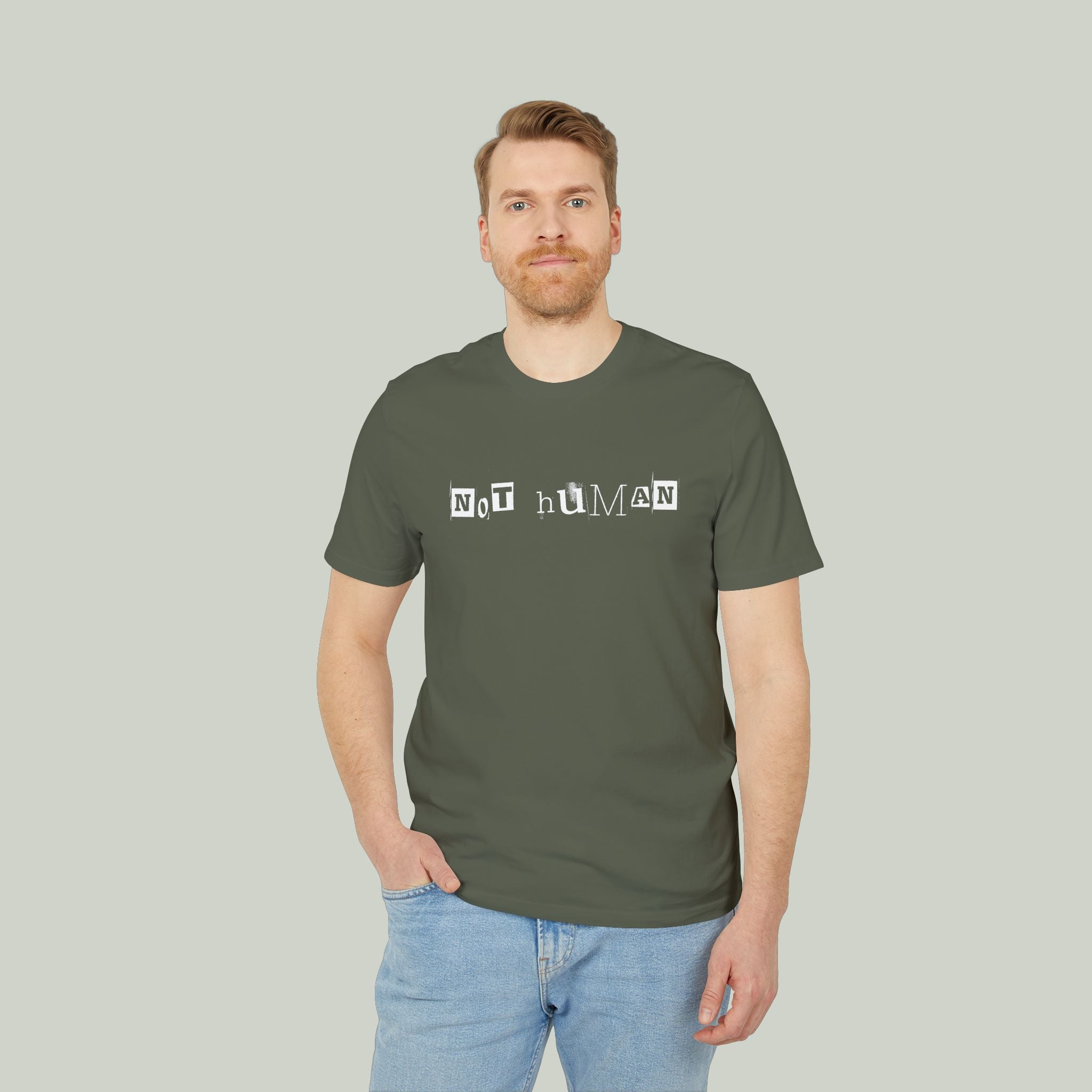 Not Human T-Shirt — 'BALIVENO' Graphic Crew Tee