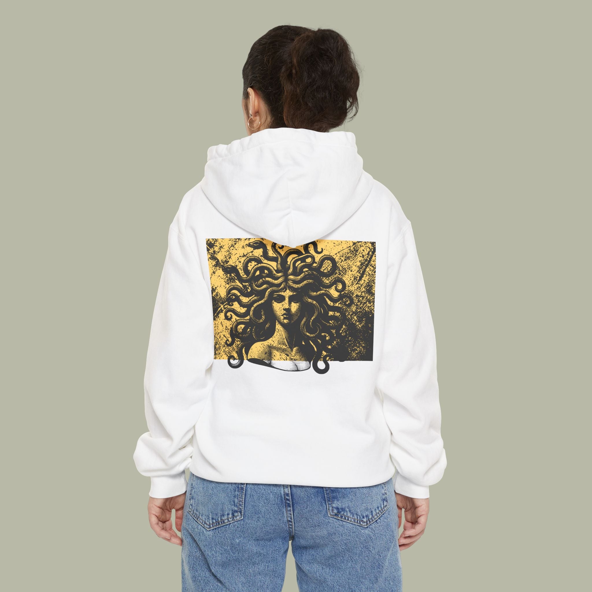 Cursed Fate Hoodie — "Chase Dreams" Graphic Hoodie with Medusa Back Art - Image 2