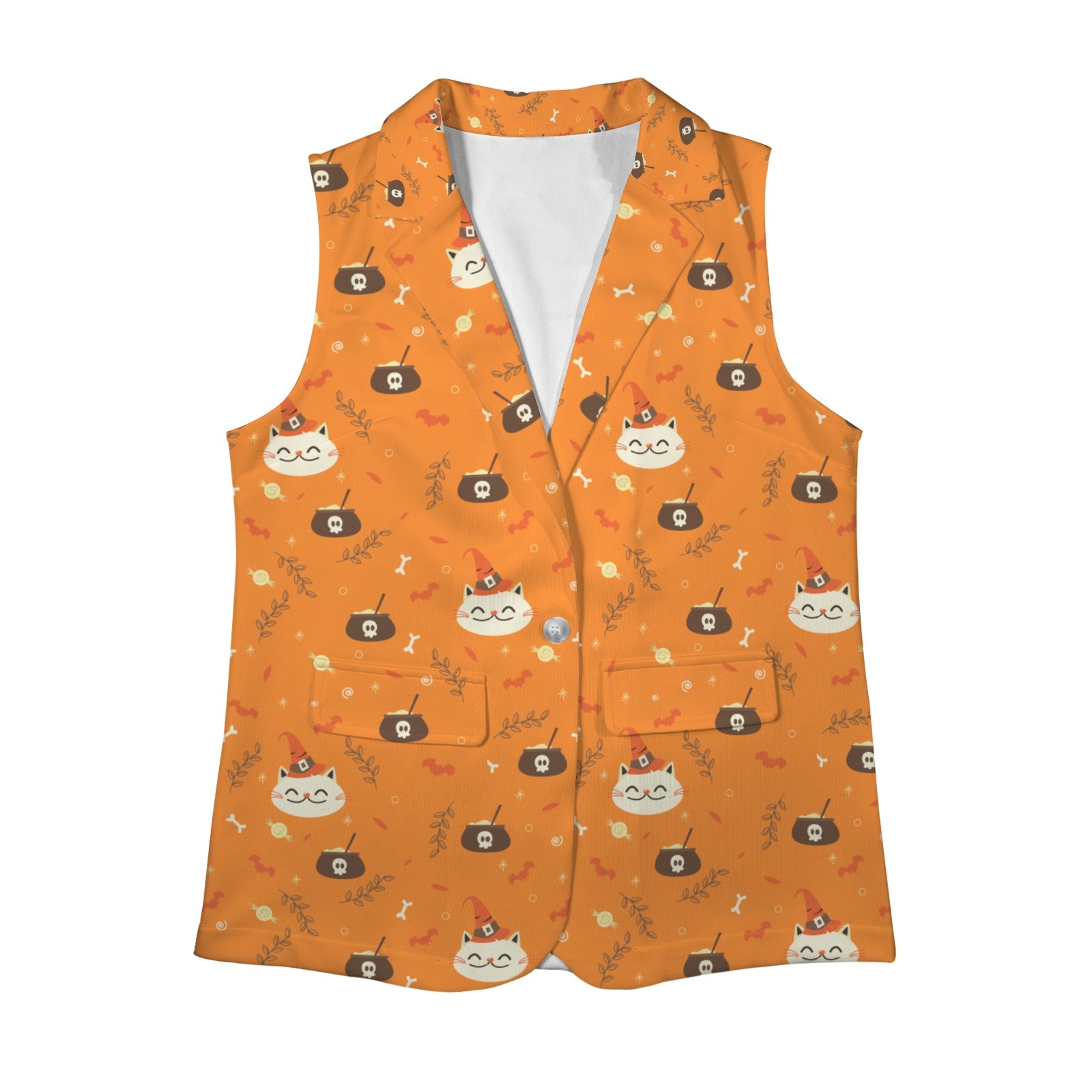 Women's Sleeveless Blazer popular fashion - Image 3