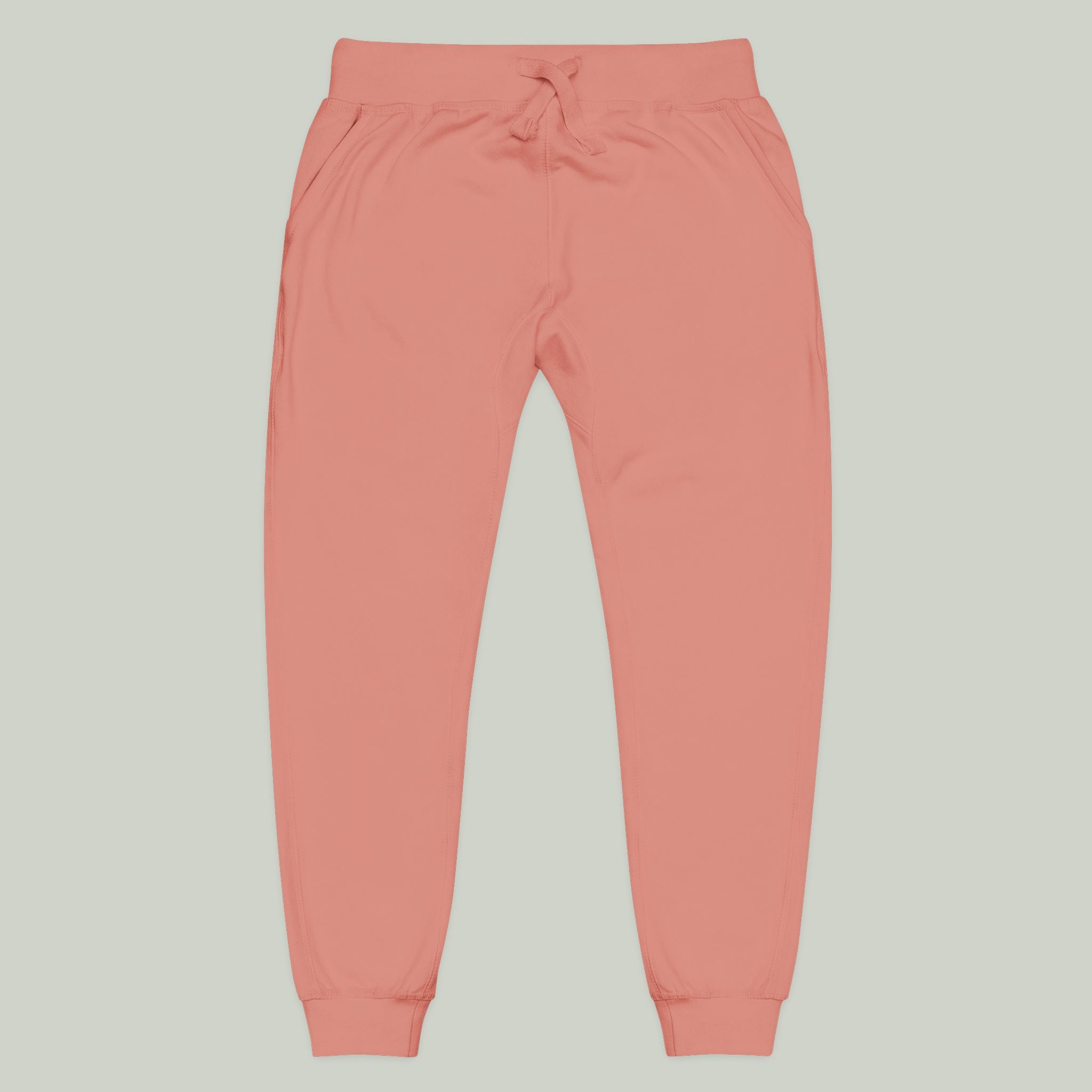 Embroidered Fleece Sweatpants — Coral Cozy Joggers