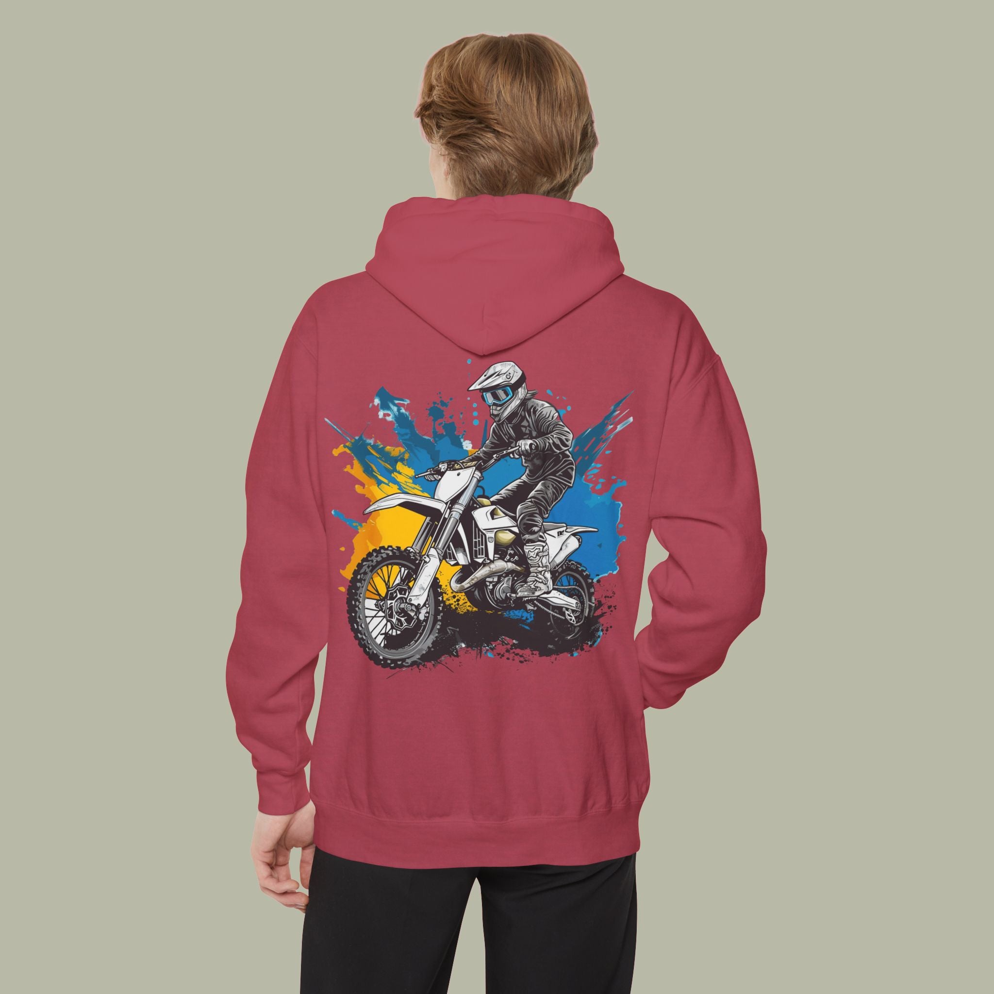 Hoodie — "Chase Dreams, Built" Motorcycle Graphic Pullover - Image 32