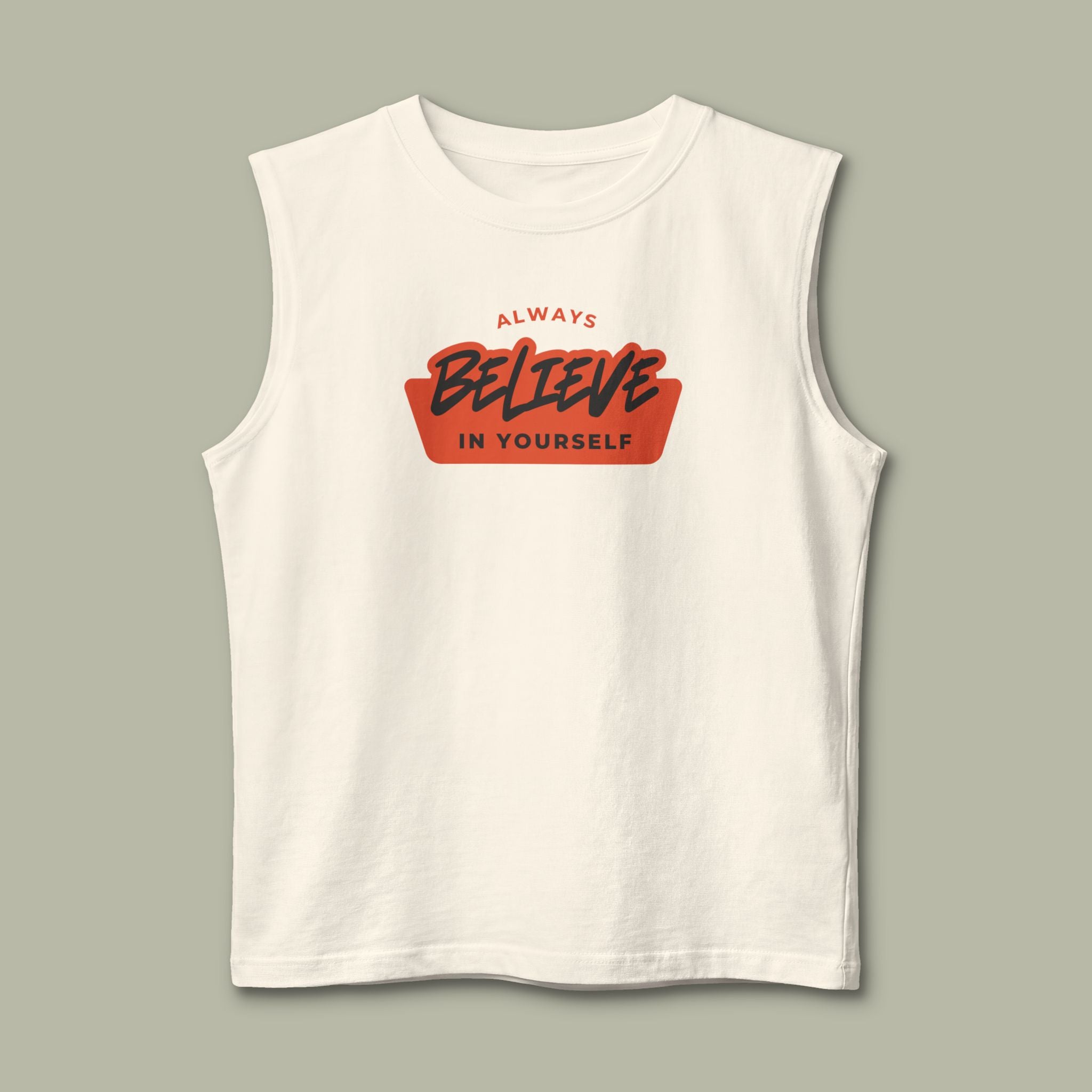 Muscle Tank — "Always Believe In Yourself" Motivational Fitness Tank - Image 8