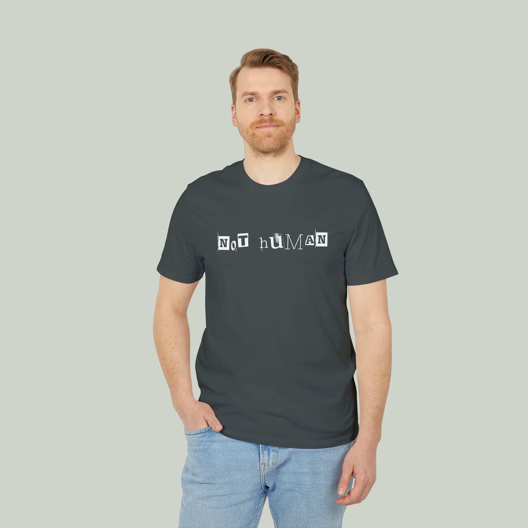 Not Human T-Shirt — 'BALIVENO' Graphic Crew Tee - Image 3
