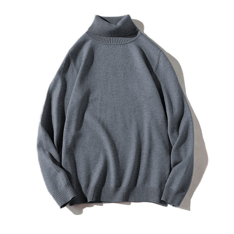 New Solid Black Knitted Mens Fleece-lined Base Layer - Image 11