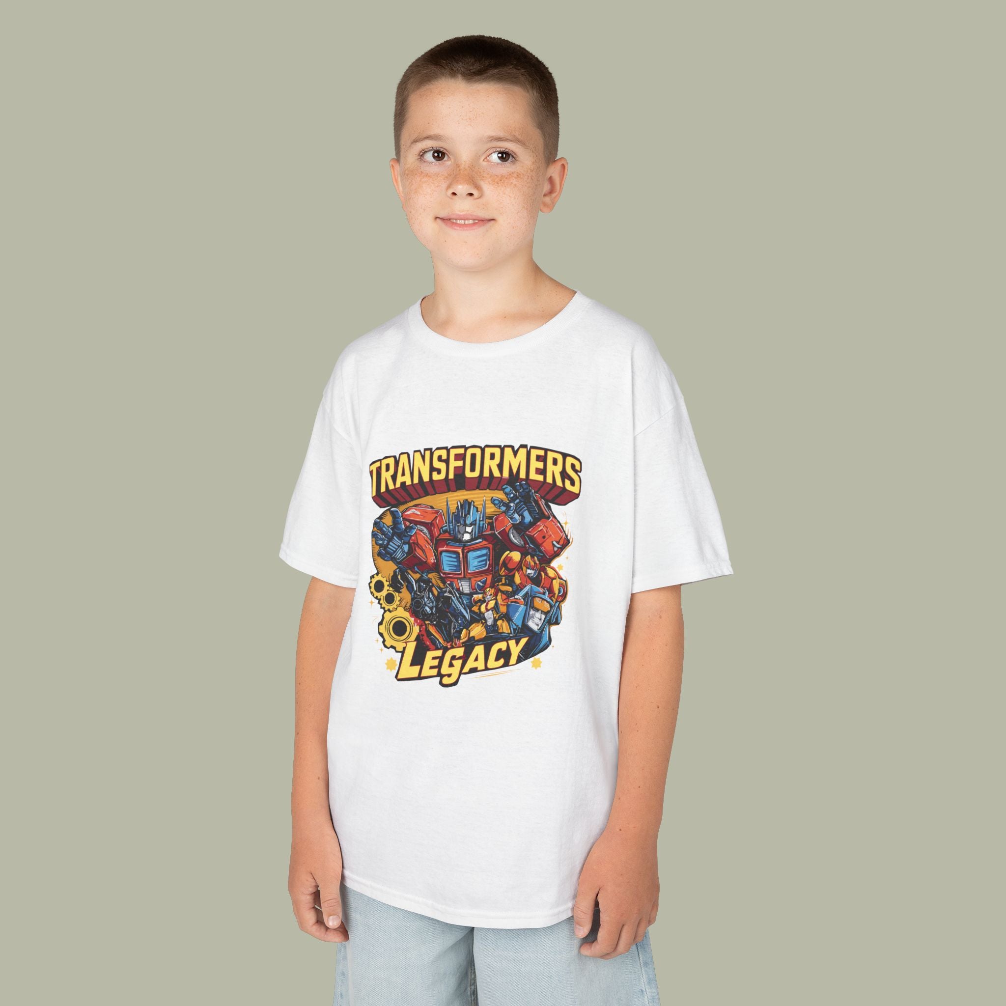 Transformers Legacy Kids T-Shirt — Optimus Prime Robot Graphic Tee