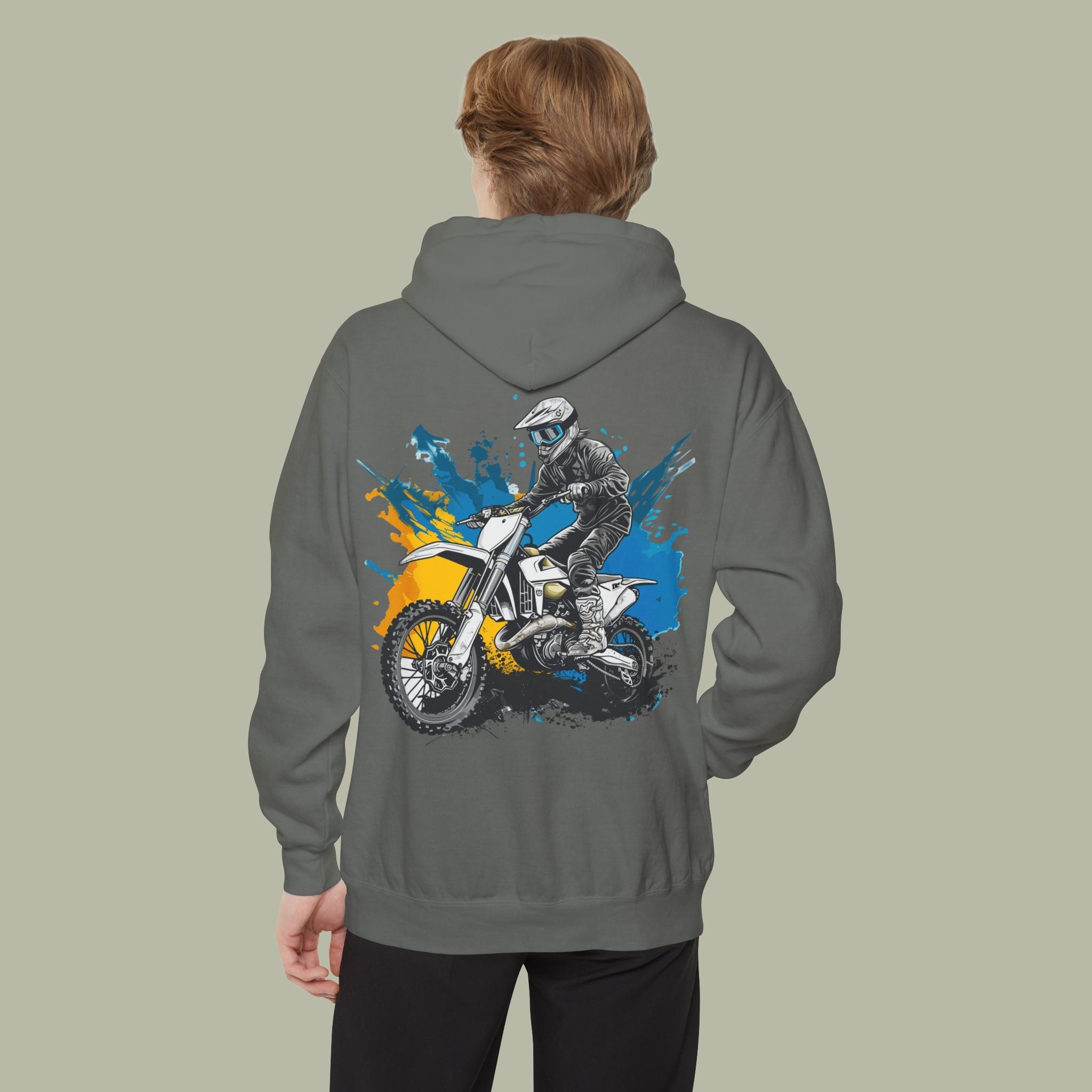 Hoodie — "Chase Dreams, Built" Motorcycle Graphic Pullover - Image 17