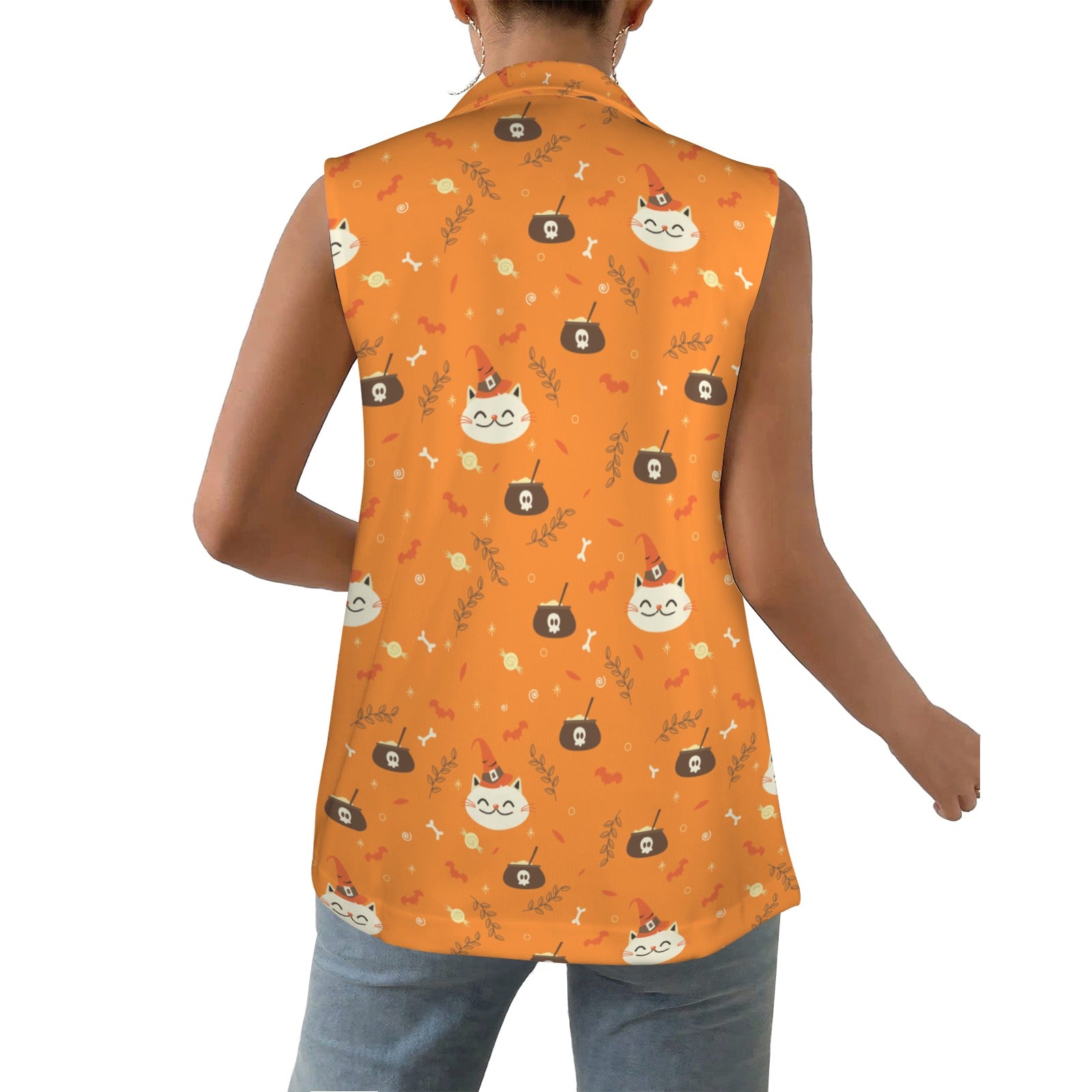 Women's Sleeveless Blazer popular fashion - Image 5