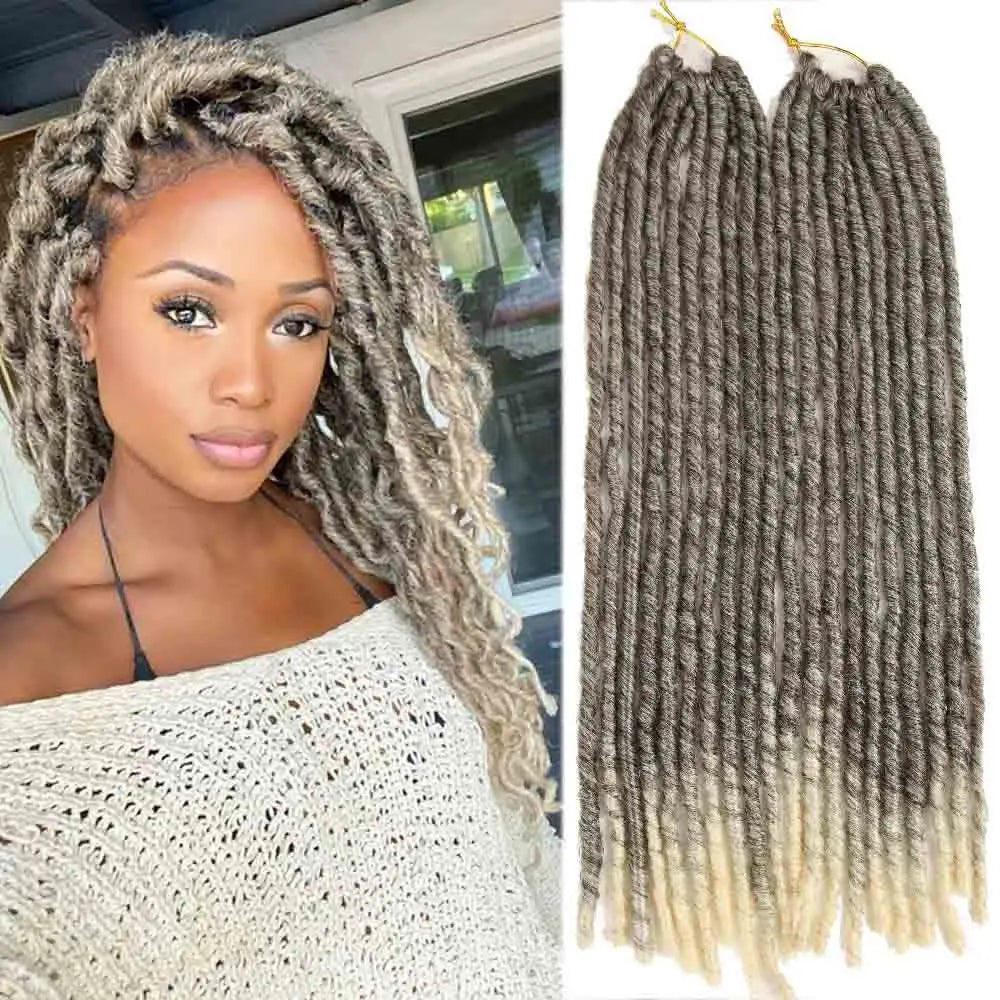 Synthetic Faux Locs Crochet Braids Hair Dreadlocks Knotless Hook Dreads Ombre Color Braiding Hair Extensions For Women X-TRESS - Image 12