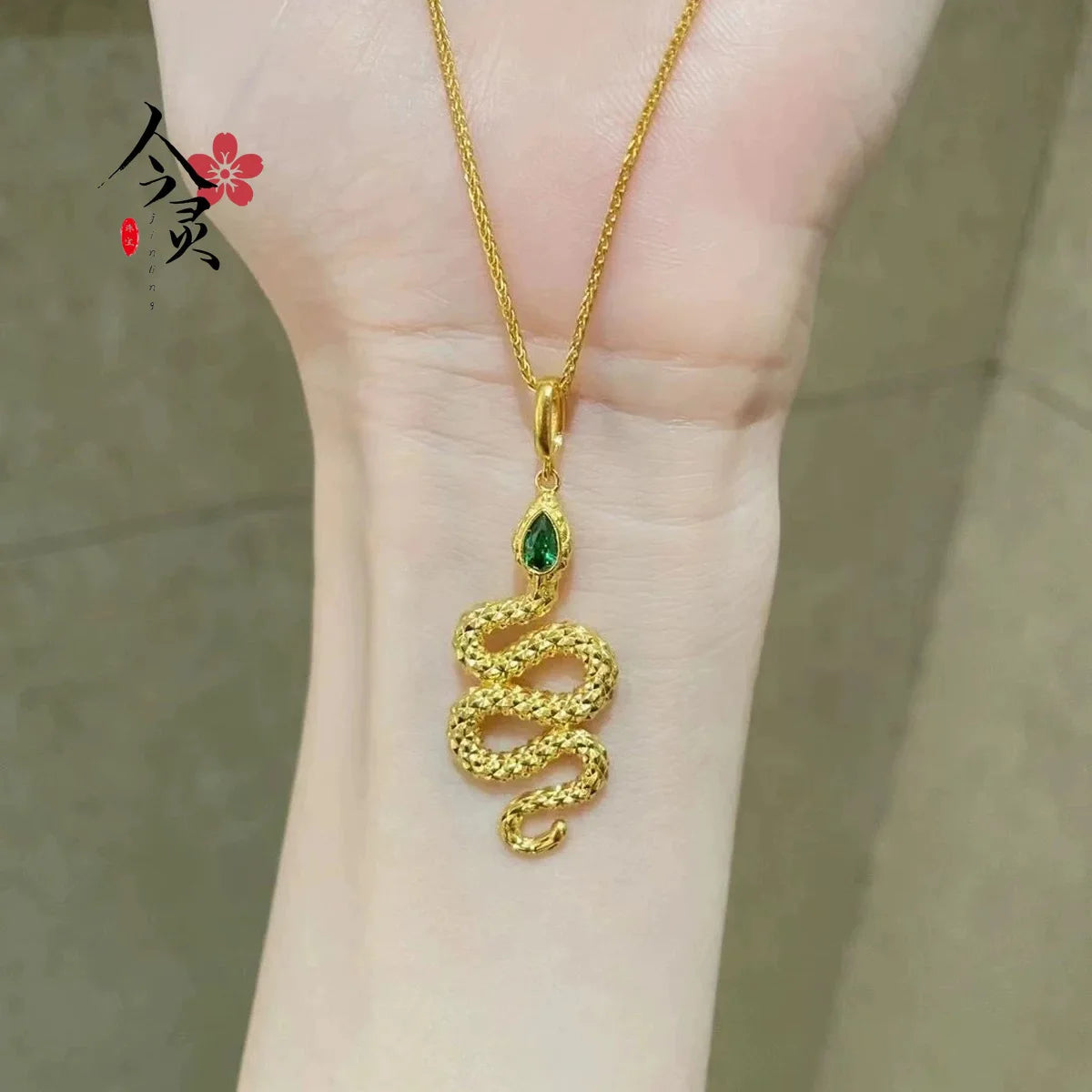 9999 24K REAL gold necklace women's real gold necklace pendant gold necklace women's jewelry fashion hundred items - Image 11