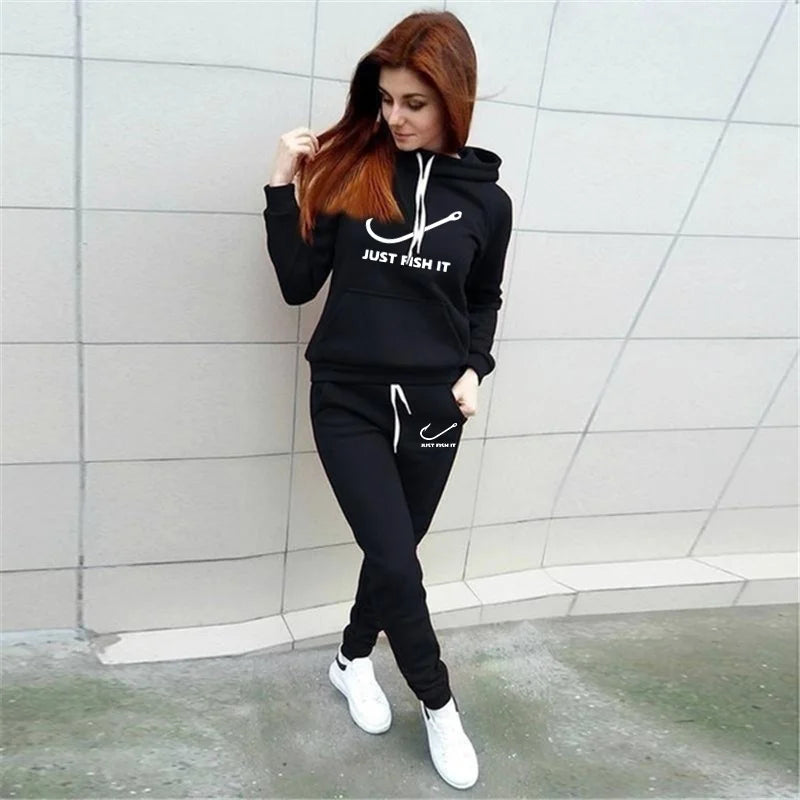 Womens Tracksuits Fashion Sets Outfits Jogging Suits Sports Wear Fashion Hoodie Set Trending Track suits Hoodie+Sweatpants 2 pcs - Image 9