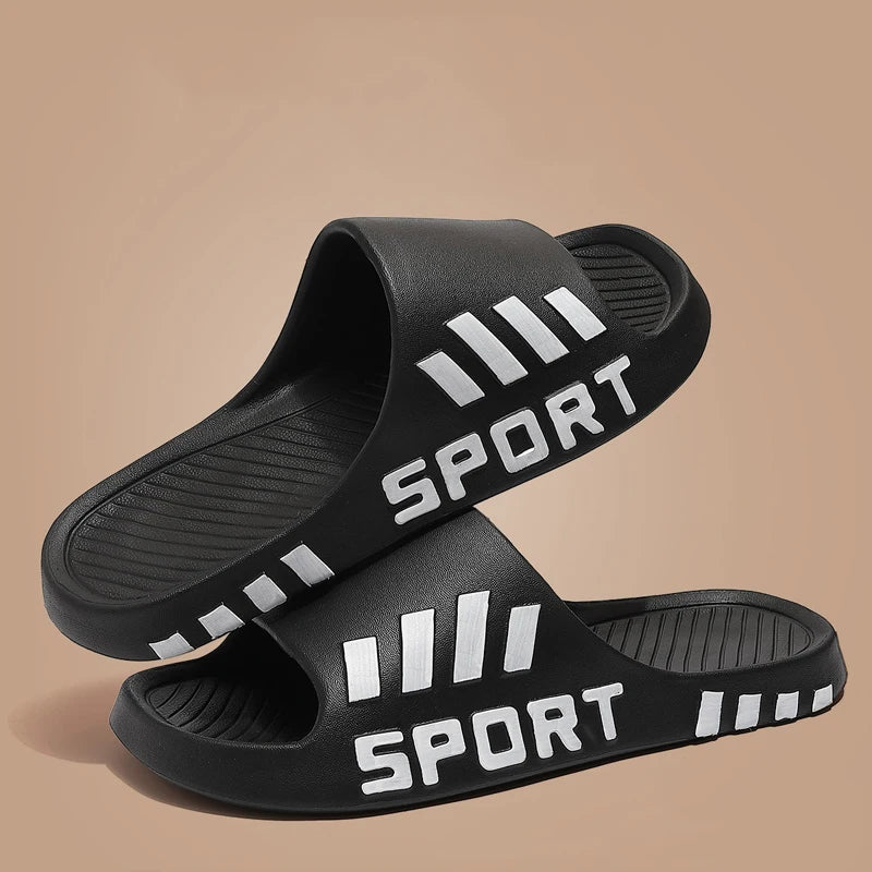 Summer Fashion Slippers For Men Indoor Outdoor Sandals Beach Flip Flop Thick Sole Male Slides Summer Non-Slip Men Shower Slipper - Image 3