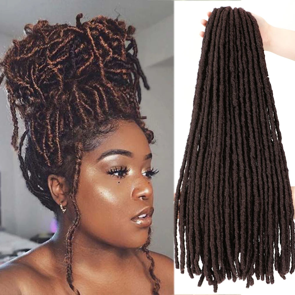 Synthetic Faux Locs Crochet Braids Hair Dreadlocks Knotless Hook Dreads Ombre Color Braiding Hair Extensions For Women X-TRESS - Image 11