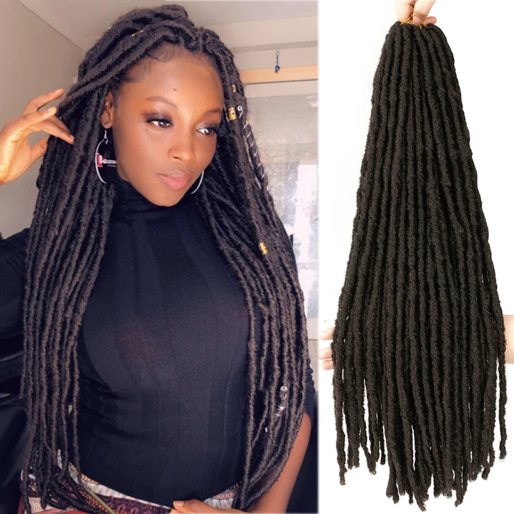 Synthetic Faux Locs Crochet Braids Hair Dreadlocks Knotless Hook Dreads Ombre Color Braiding Hair Extensions For Women X-TRESS - Image 8