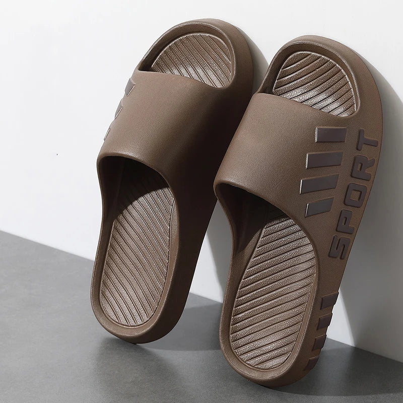 Summer Fashion Slippers For Men Indoor Outdoor Sandals Beach Flip Flop Thick Sole Male Slides Summer Non-Slip Men Shower Slipper - Image 9