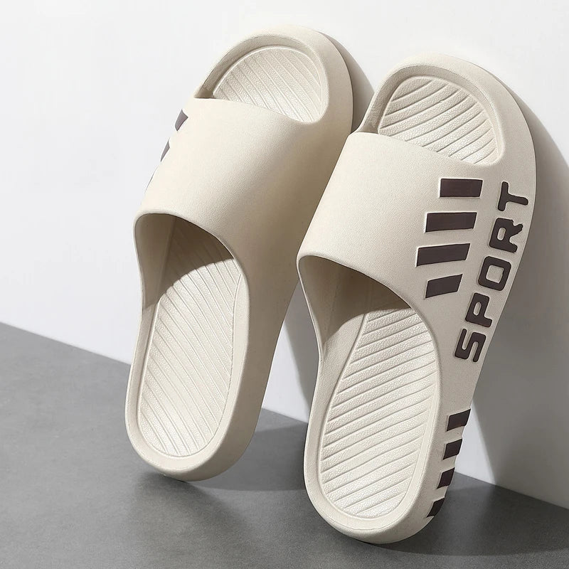 Summer Fashion Slippers For Men Indoor Outdoor Sandals Beach Flip Flop Thick Sole Male Slides Summer Non-Slip Men Shower Slipper - Image 8