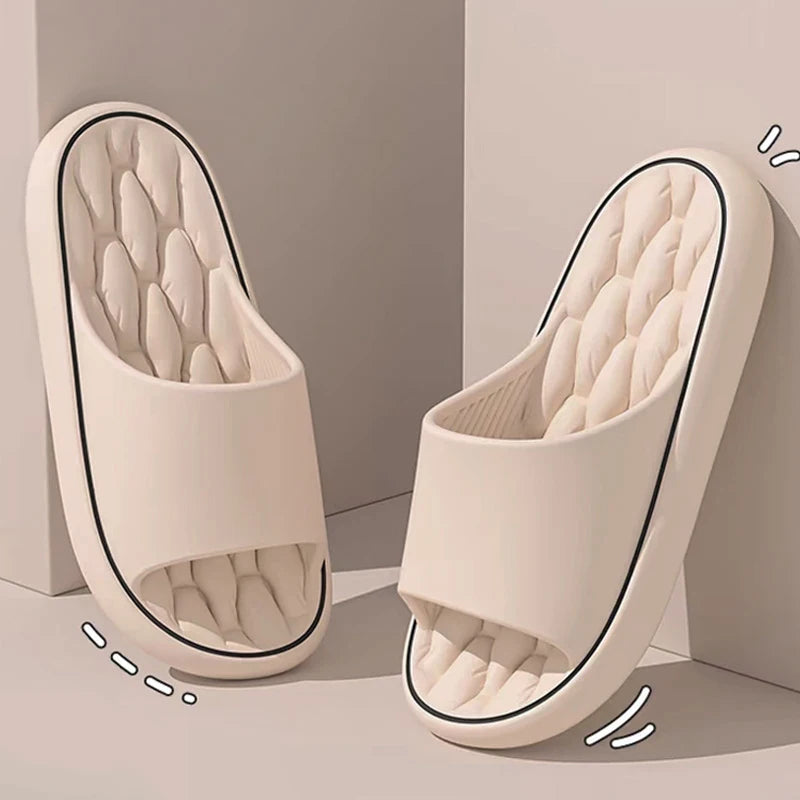 Slippers for men summer outdoor wear 2024 new indoor home bathroom non-slip wear-resistant beach sandals for women - Image 2