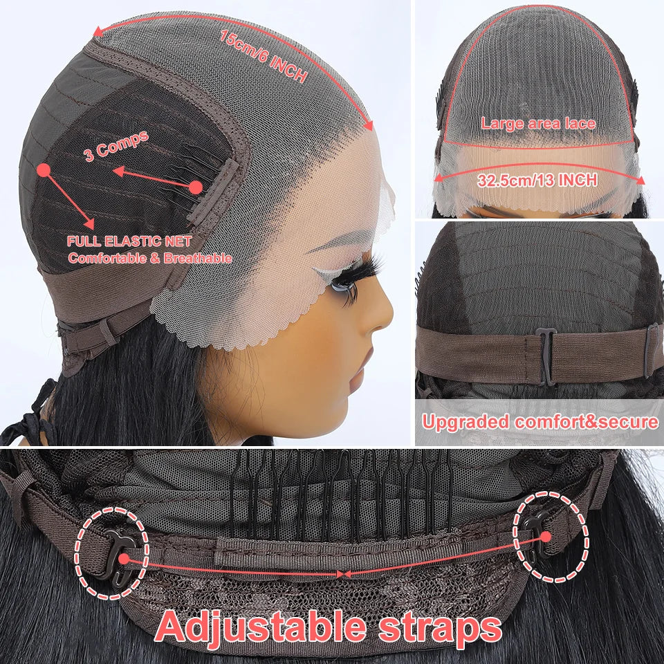 Latisha 13X6 Synthetic Lace Frontal Wig Pre Plucked Lace Front Wig With Baby Hair For Women Curly Highlight Ombre Blonde Female - Image 4