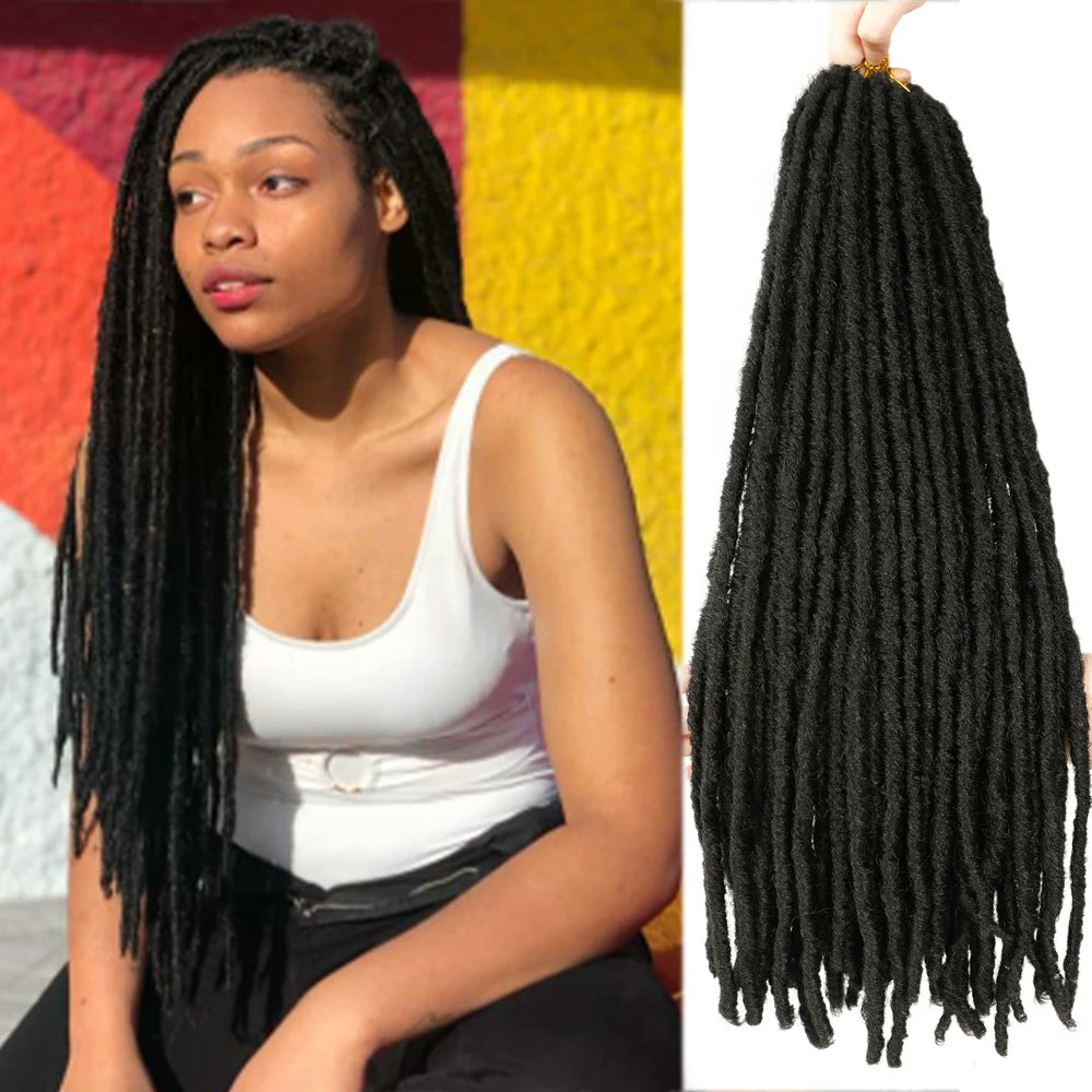 Synthetic Faux Locs Crochet Braids Hair Dreadlocks Knotless Hook Dreads Ombre Color Braiding Hair Extensions For Women X-TRESS - Image 7
