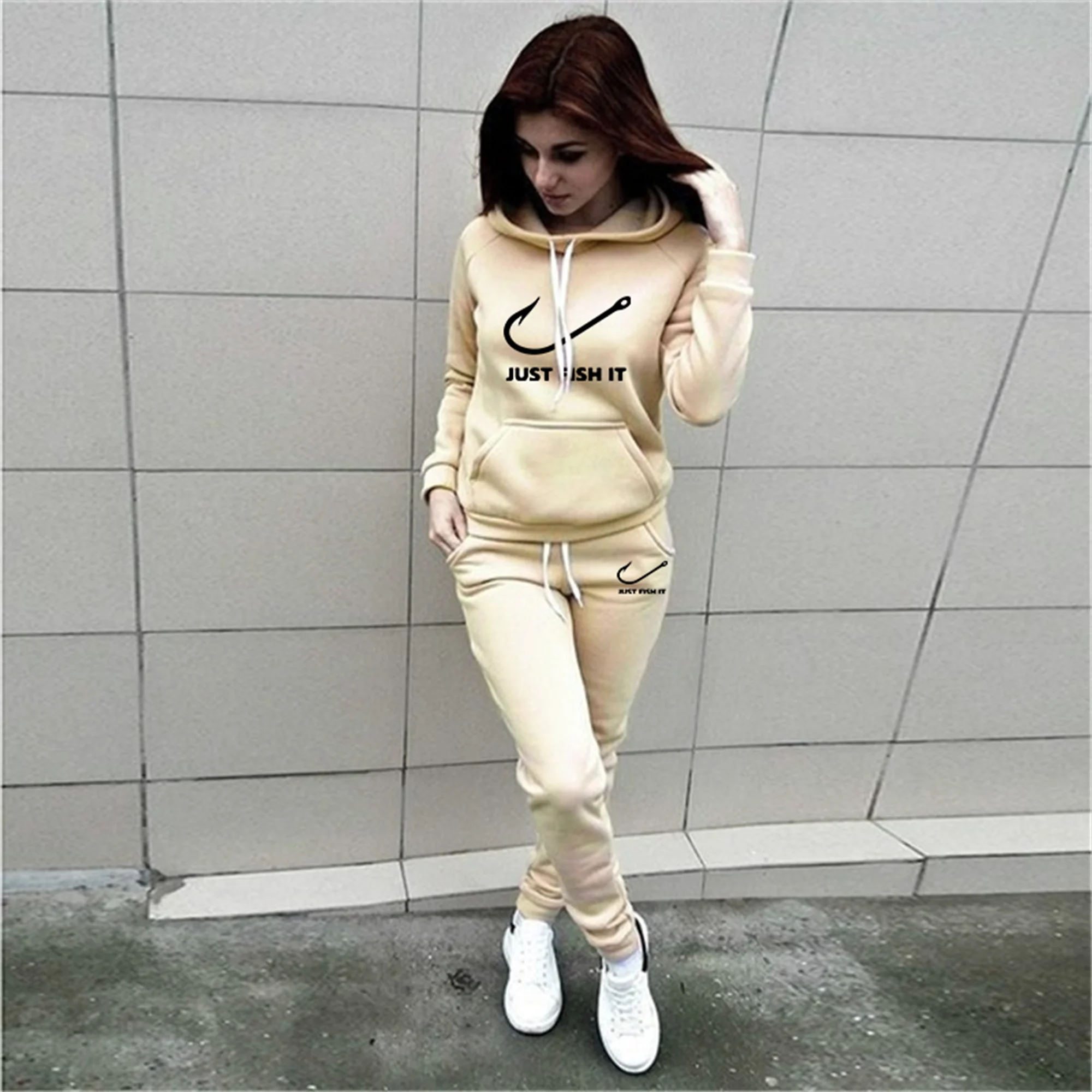 Womens Tracksuits Fashion Sets Outfits Jogging Suits Sports Wear Fashion Hoodie Set Trending Track suits Hoodie+Sweatpants 2 pcs - Image 5