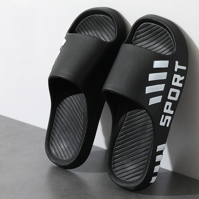 Summer Fashion Slippers For Men Indoor Outdoor Sandals Beach Flip Flop Thick Sole Male Slides Summer Non-Slip Men Shower Slipper - Image 10
