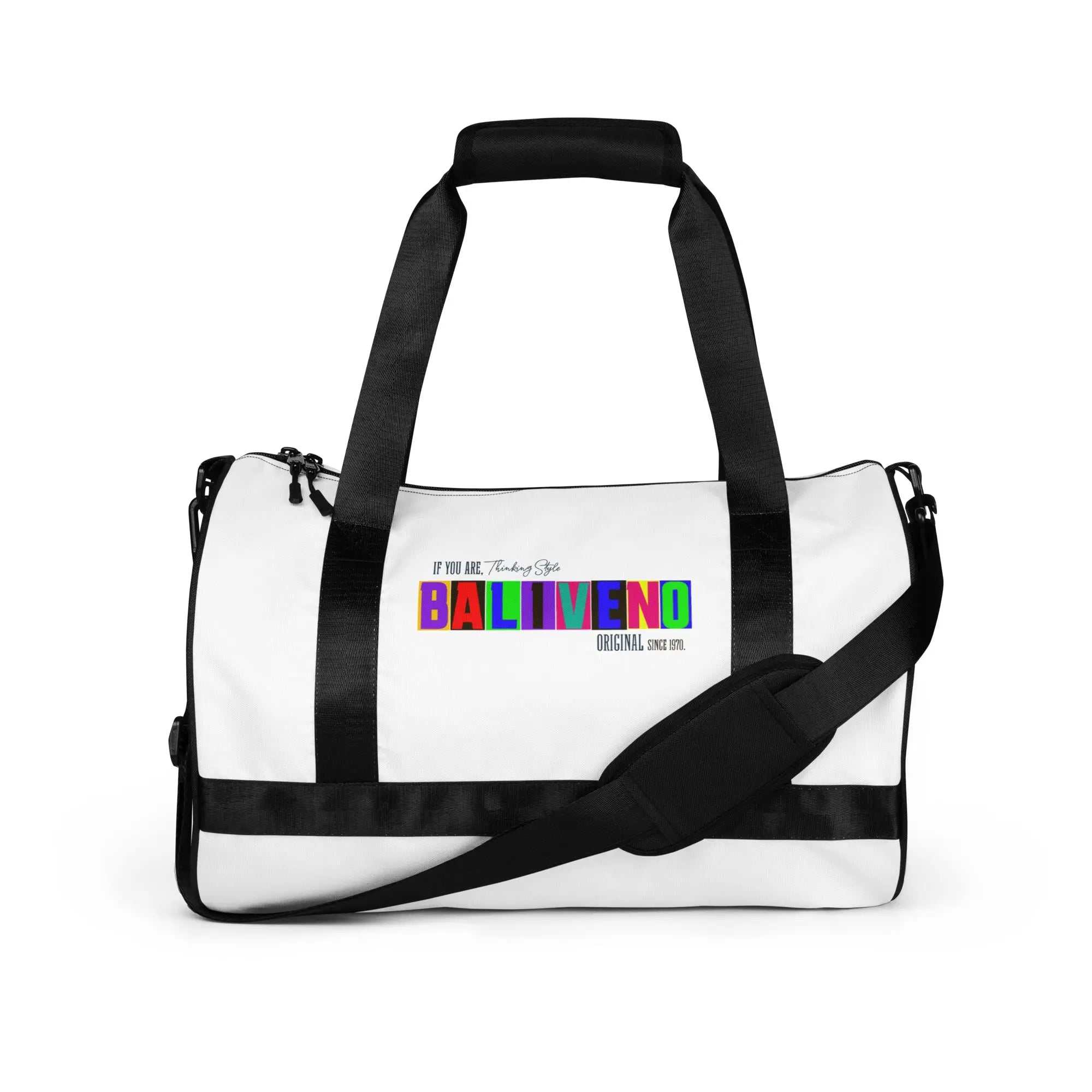 Baliveno Printed Duffel Bag – Gym, Sports, Travel & Weekender BagBaliveno Printed Duffel Bag – Gym, Sports, Travel & Weekender BagReady to get your fitness on? Add some punch to pumping iron with this all-over print gym bag. Made from 100% polyester and sturdy, water-resistant fabric, this bag [Bal]