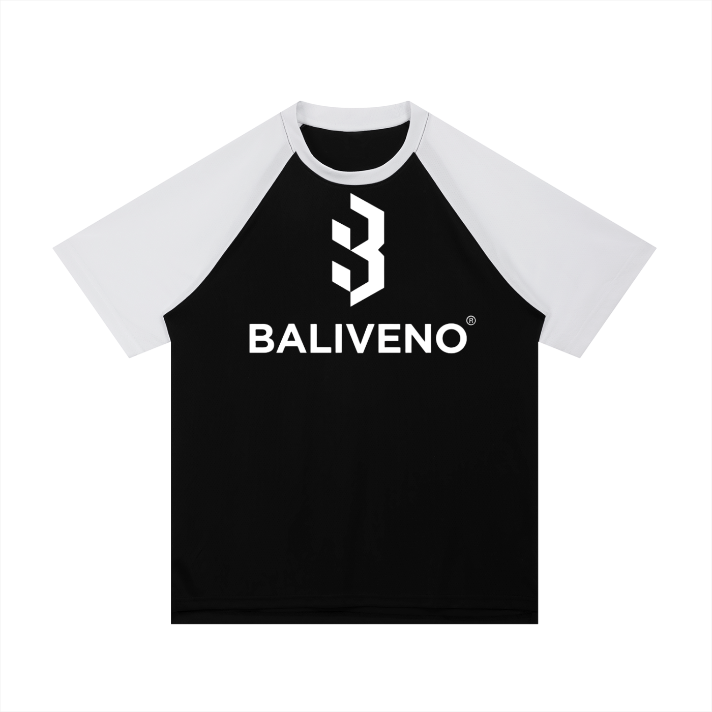 Contrast Raglan Sleeve Mesh T-Shirt