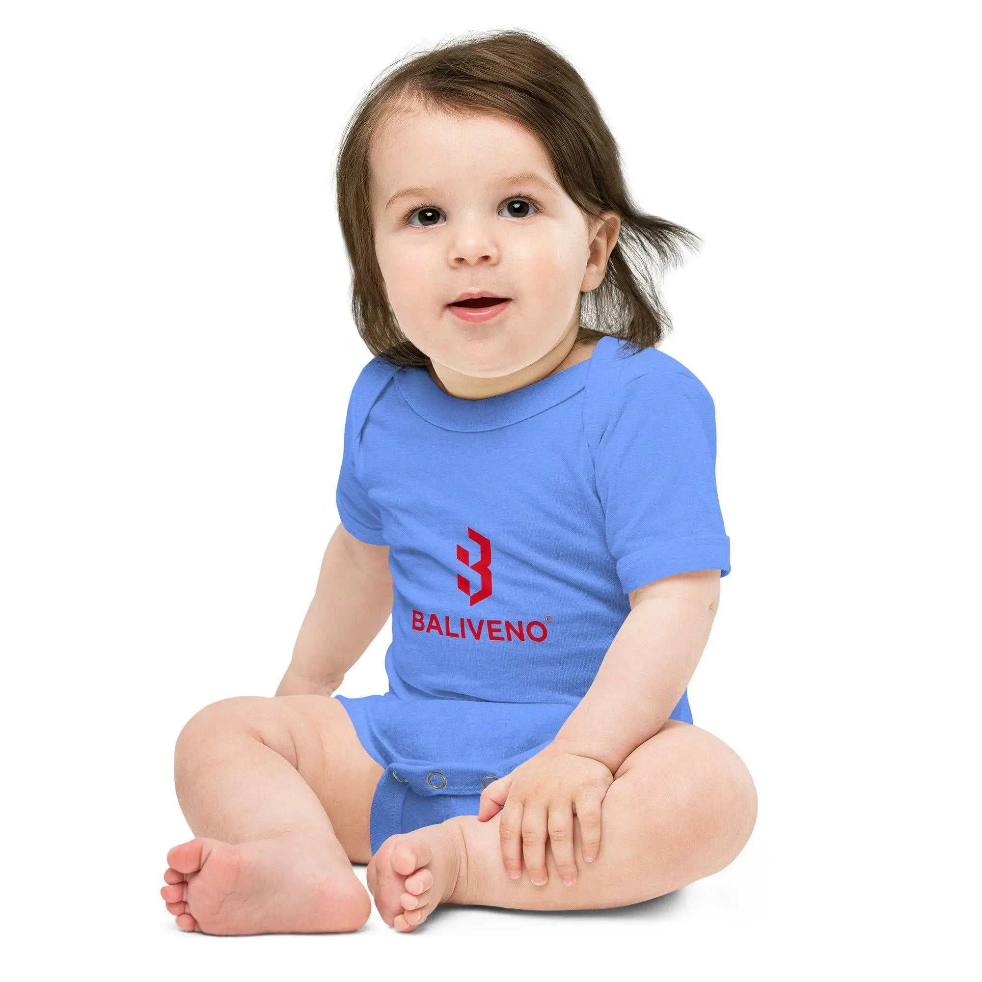 Baby Short SleeveBaby short sleeve one pieceKeep your little one comfy and stylish in the Baby Short Sleeve Cotton Romper. This 100% ring-spun combed cotton one-piece features an adorable all-over print design[Bal]